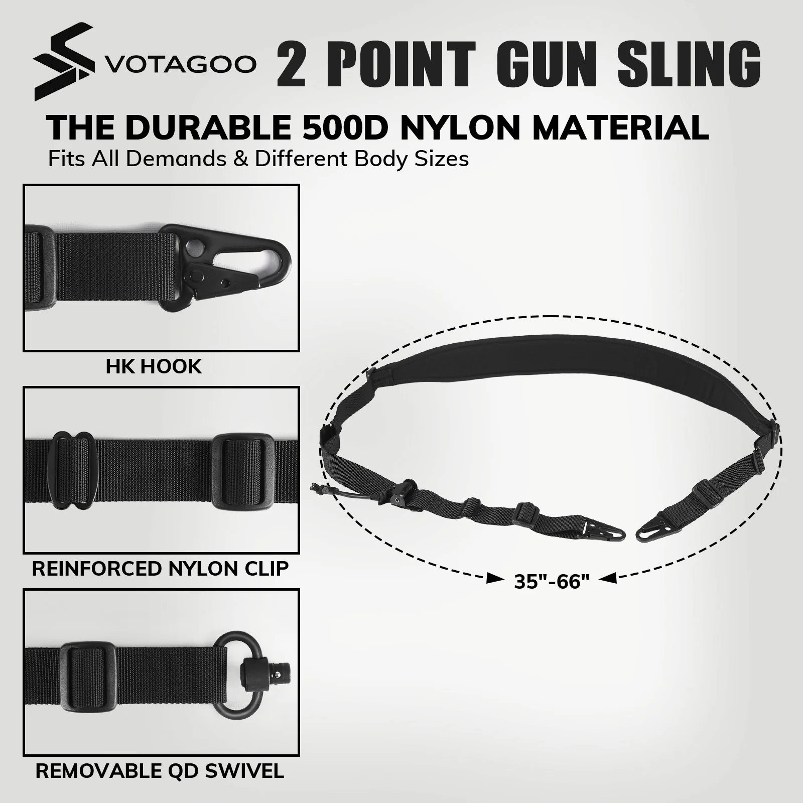 VOTAGOO® QD 2 Point Rifle Sling - Image 8