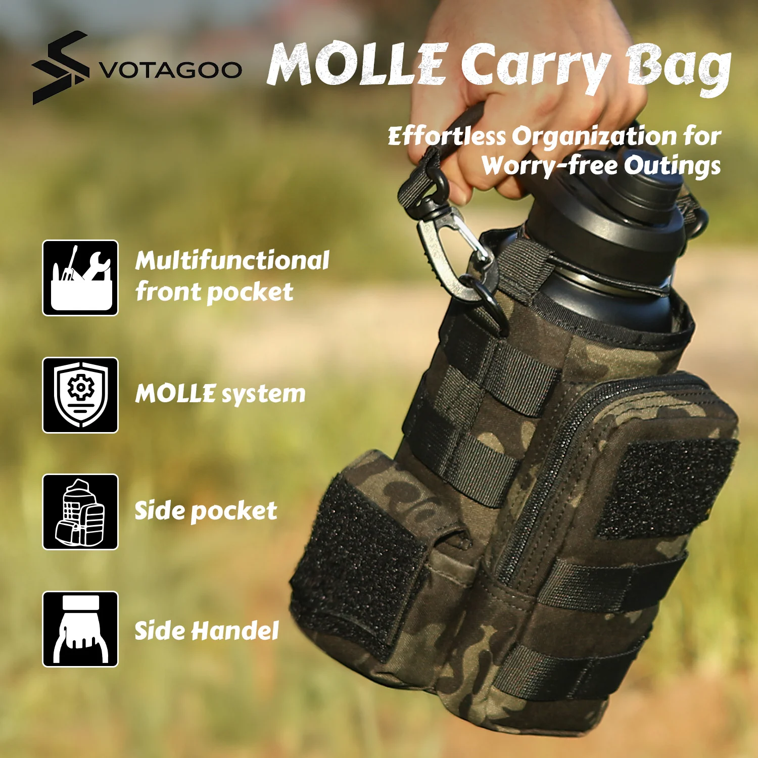 VOTAGOO® 32Oz Tactical Water Bottle - Image 10