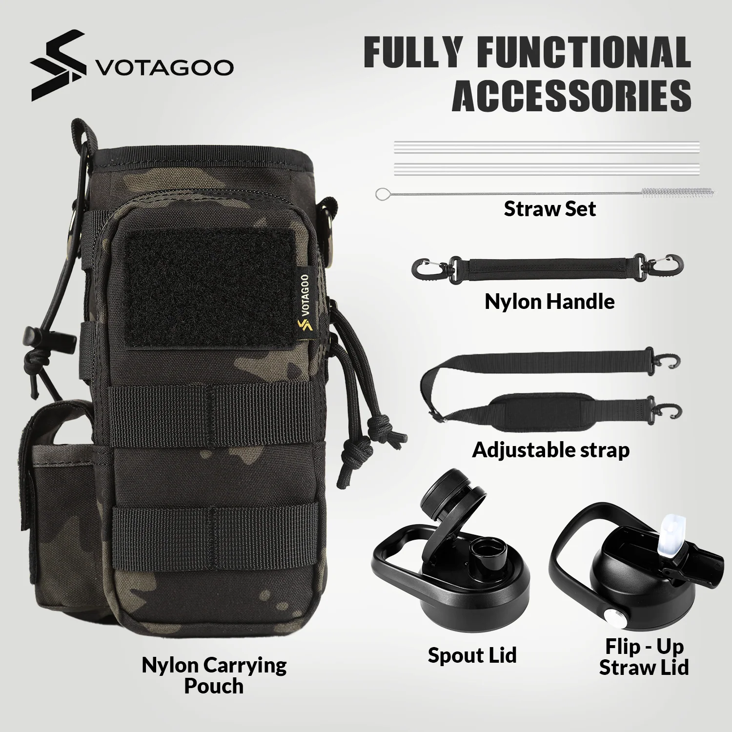 VOTAGOO® 32Oz Tactical Water Bottle - Image 14