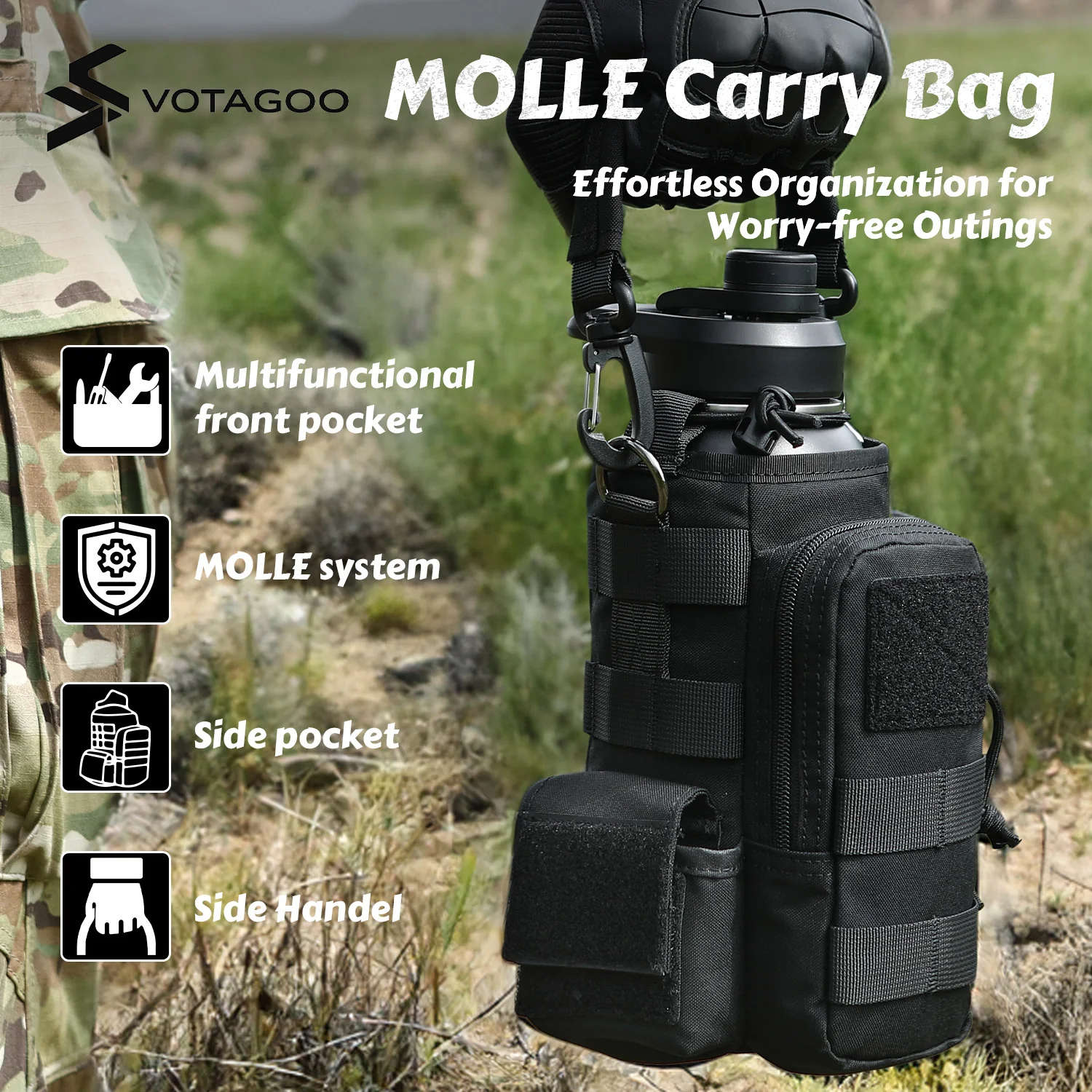 VOTAGOO® 32Oz Tactical Water Bottle - Image 16