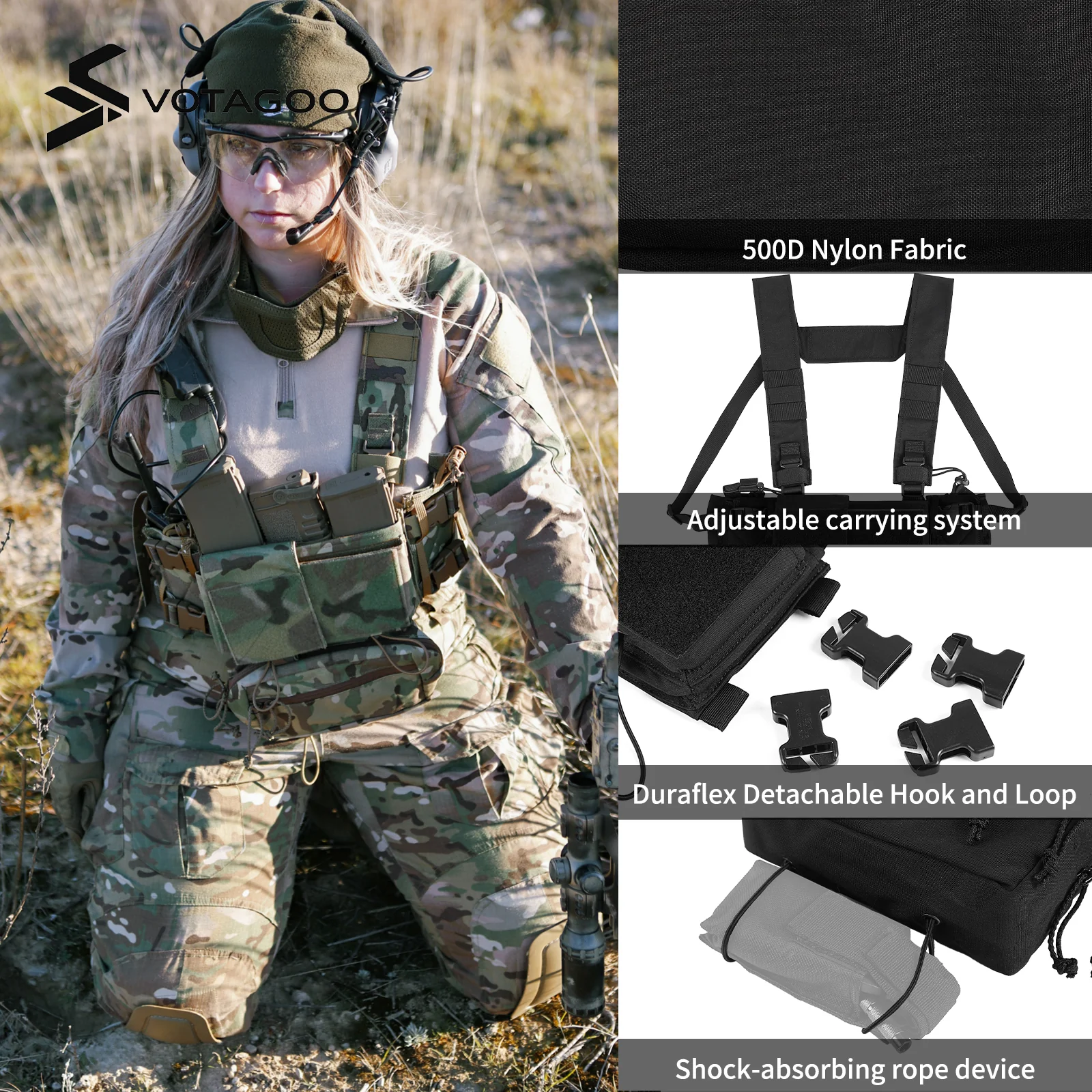 VOTAGOO® 500D Nylon Chest Rig - Image 10