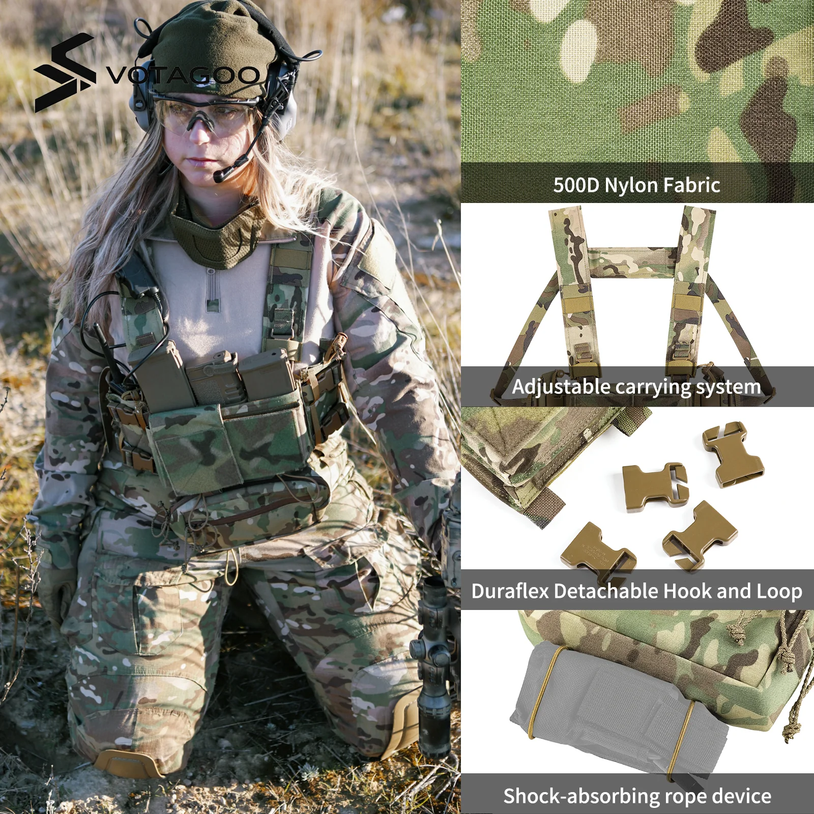 VOTAGOO® 500D Nylon Chest Rig - Image 5
