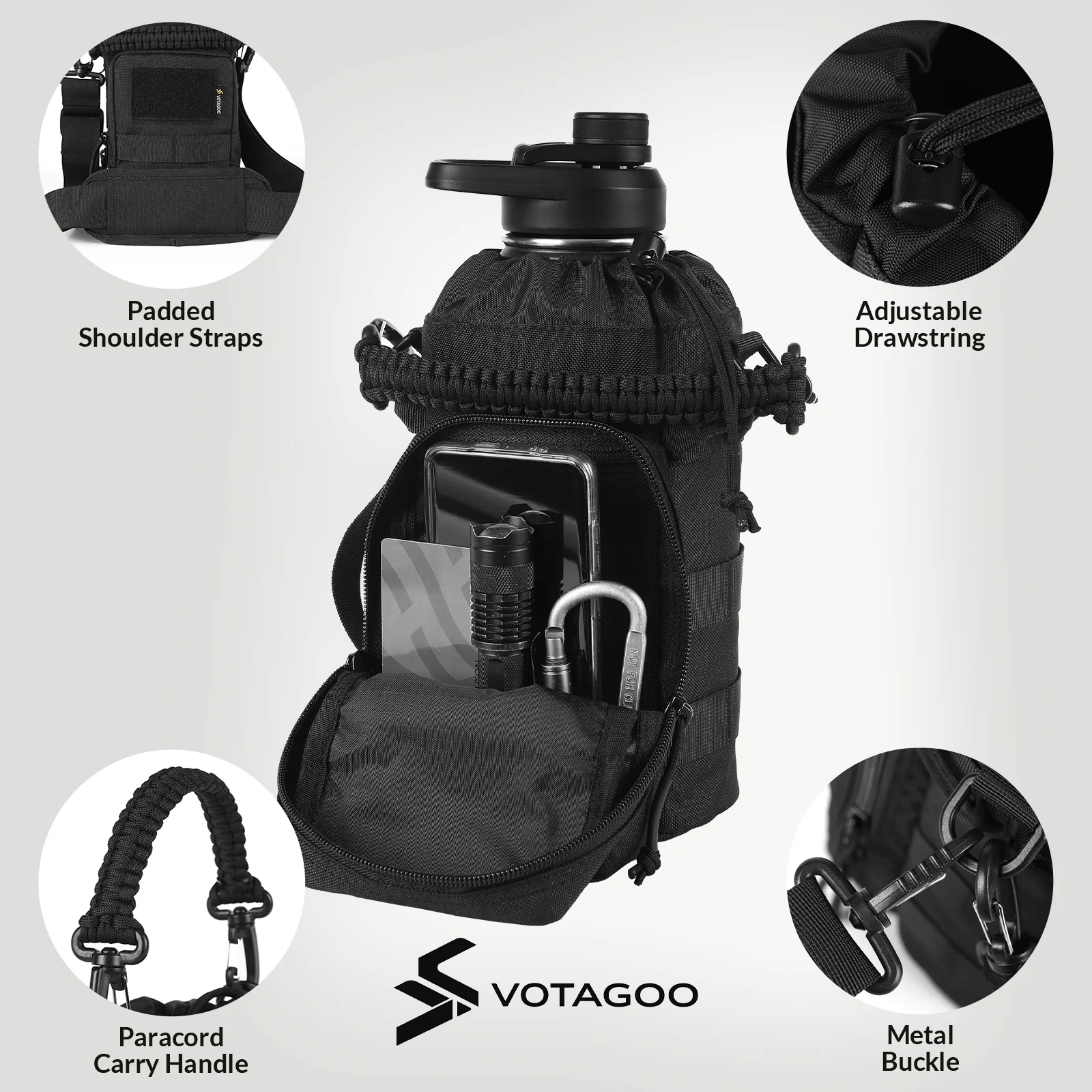 VOTAGOO® 64Oz Tactical Water Bottle - Image 12