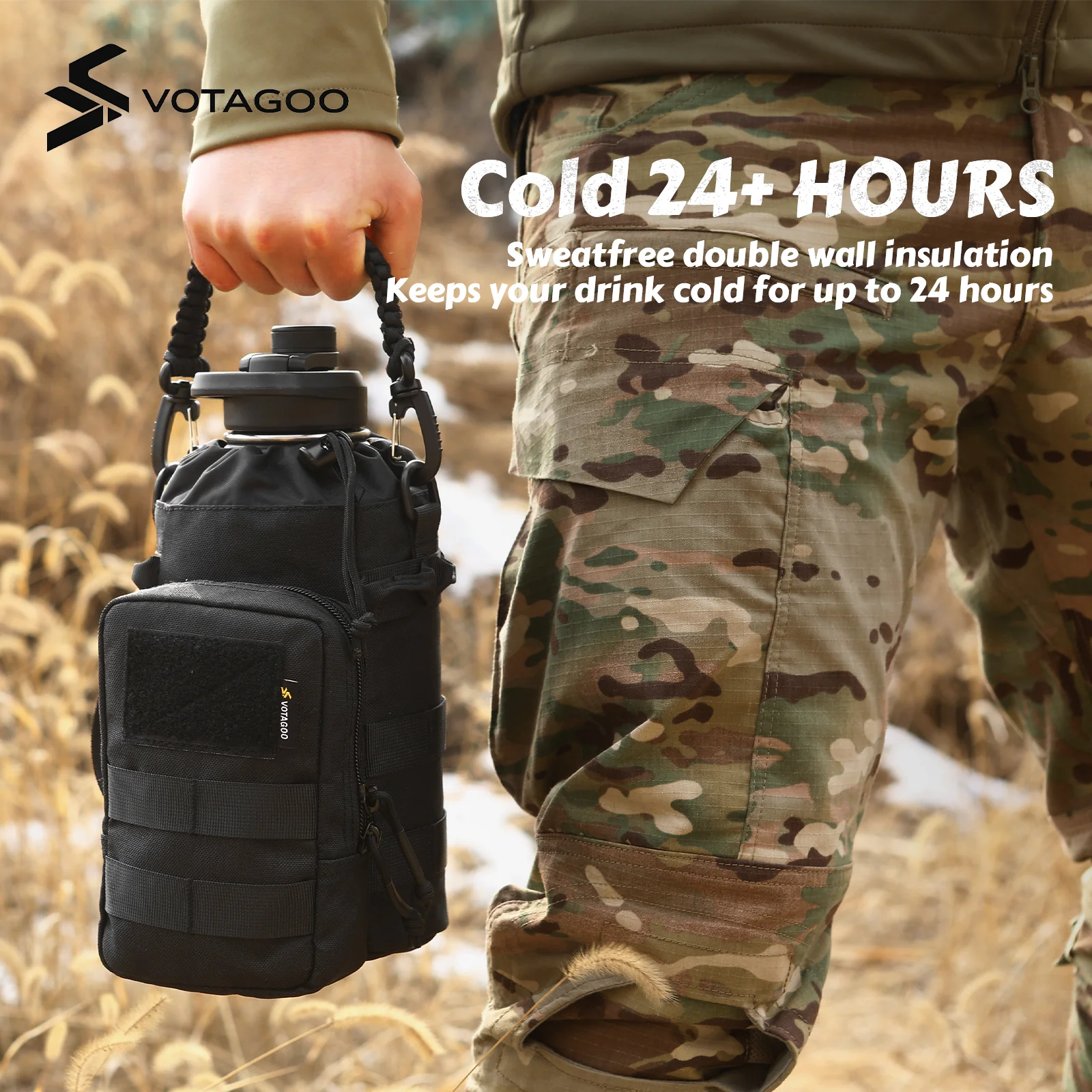 VOTAGOO® 64Oz Tactical Water Bottle - Image 13