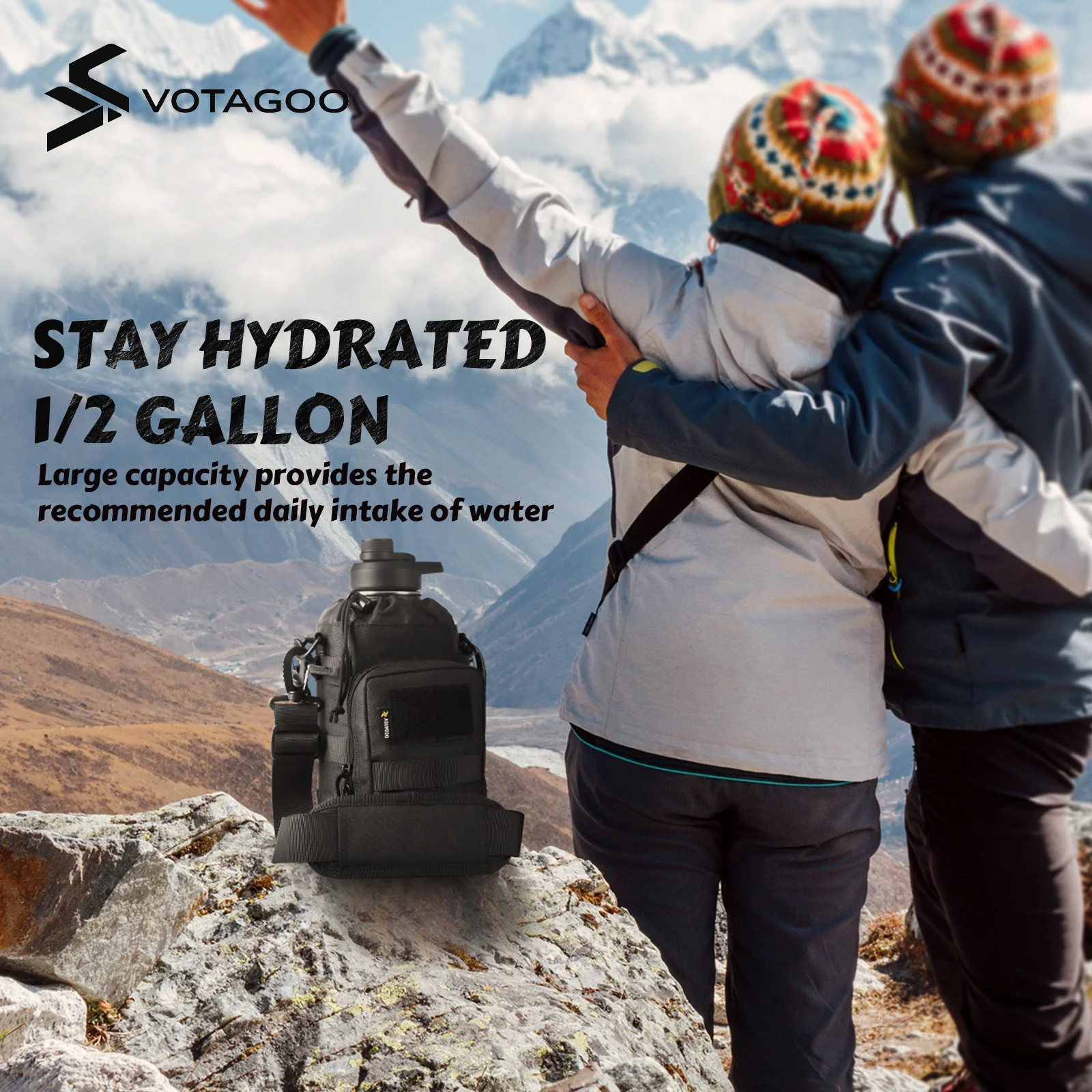 VOTAGOO® 64Oz Tactical Water Bottle - Image 14