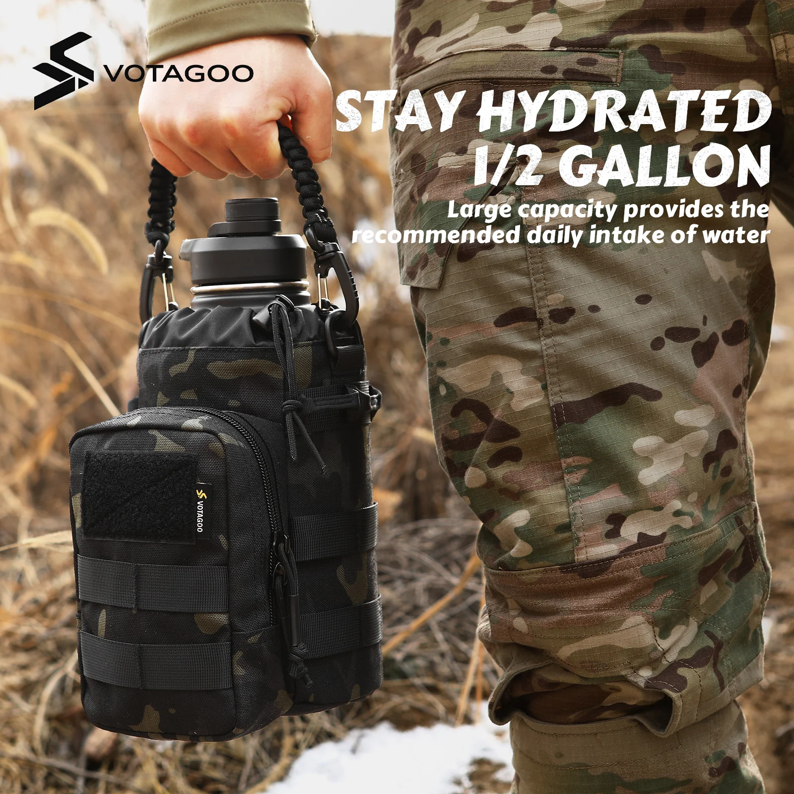 VOTAGOO® 64Oz Tactical Water Bottle - Image 19