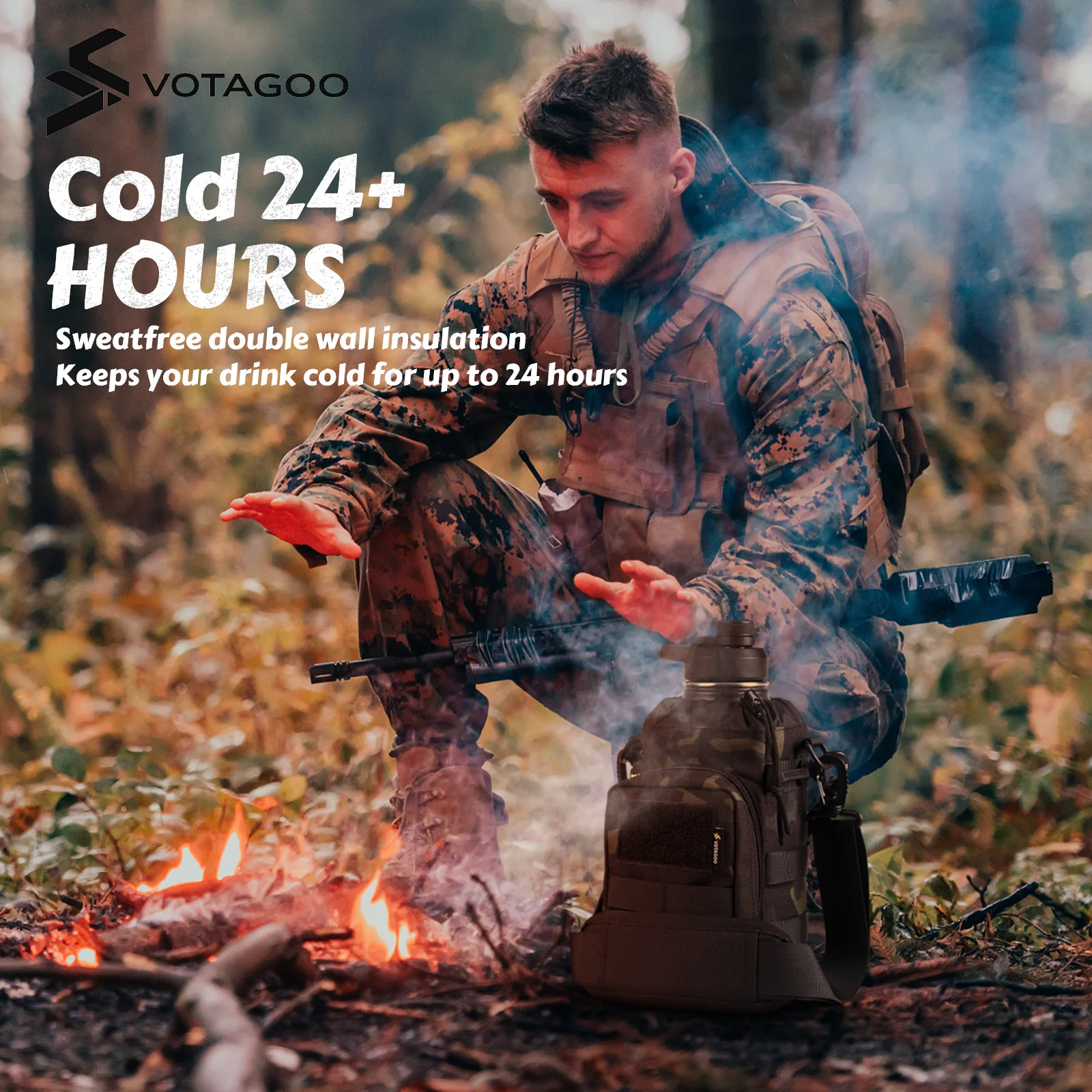 VOTAGOO® 64Oz Tactical Water Bottle - Image 20