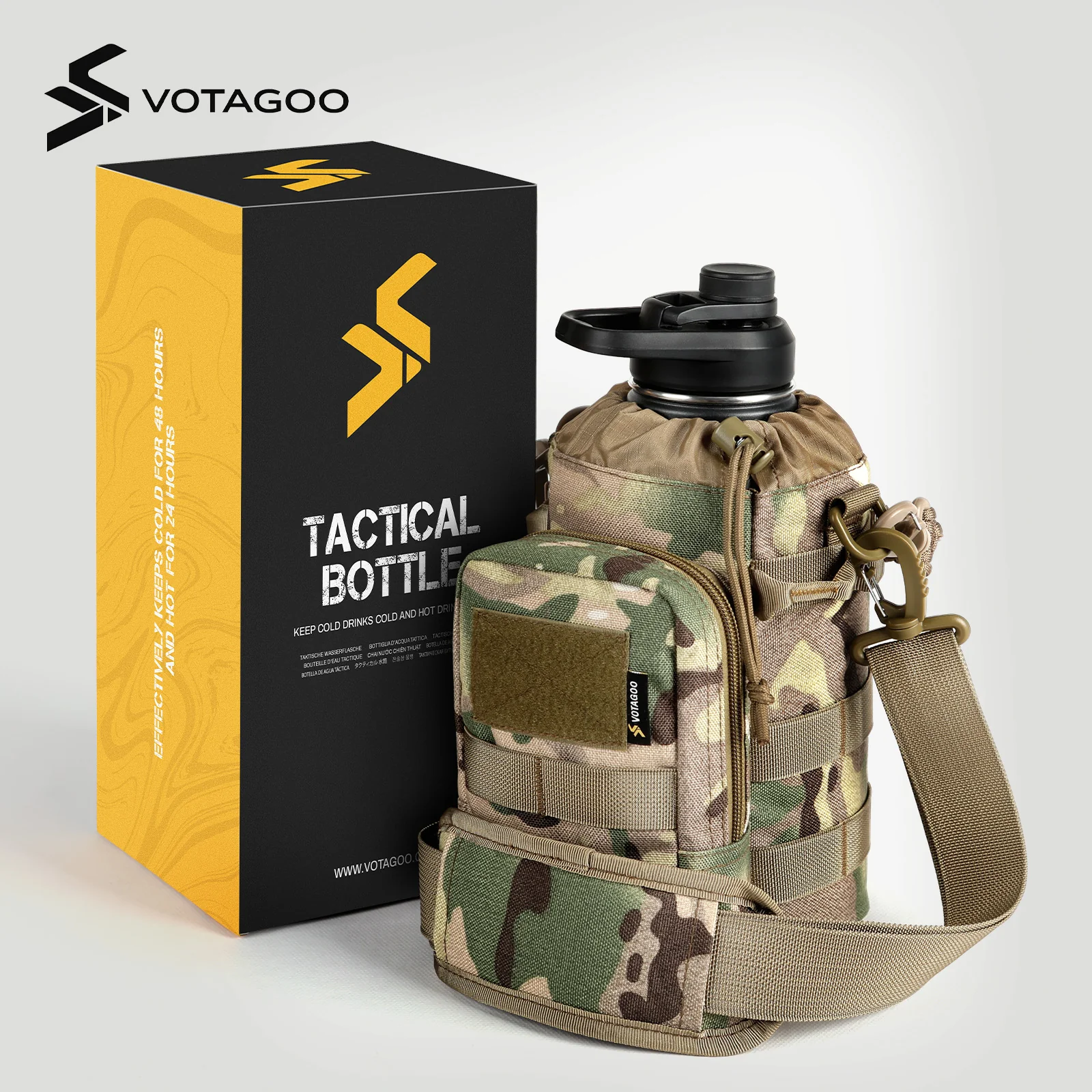 VOTAGOO® 64Oz Tactical Water Bottle - Image 3