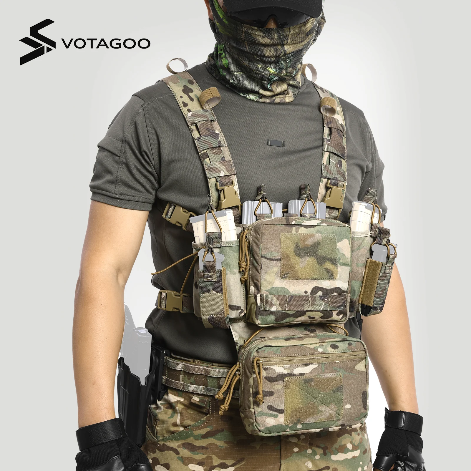 VOTAGOO® Adjustable & Detachable Tactical Chest Rig - Image 4