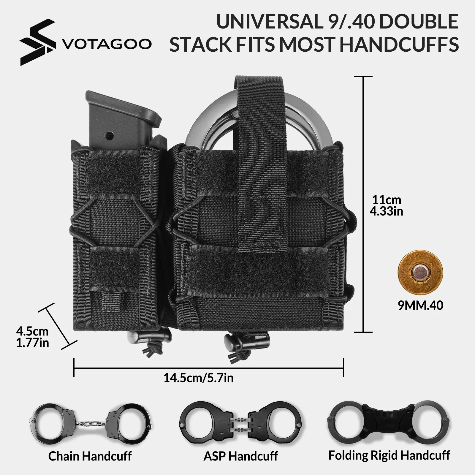 VOTAGOO® Combo Handcuff Mag Pouch - Image 3