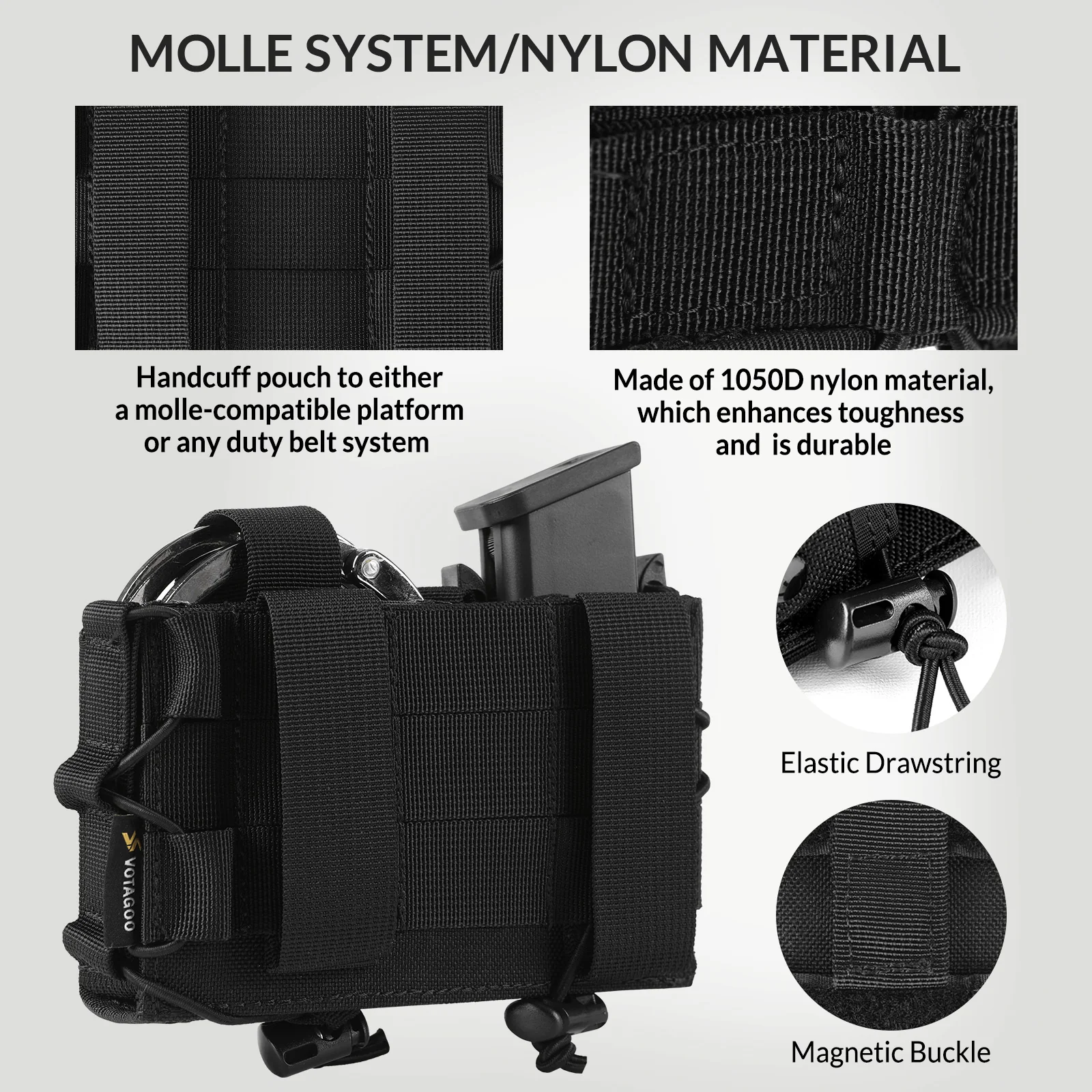 VOTAGOO® Combo Handcuff Mag Pouch - Image 4