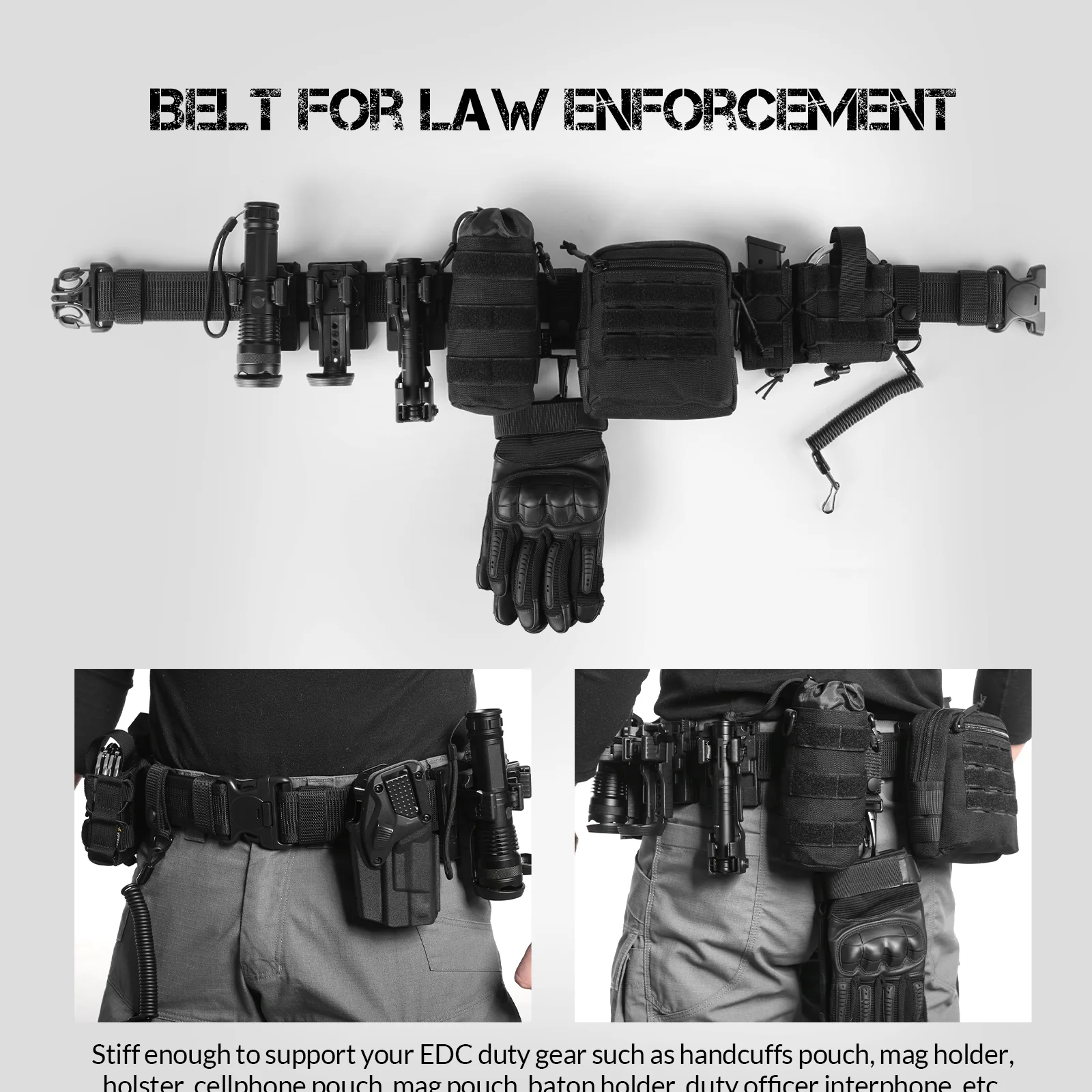 VOTAGOO® Duty 2'' Police Belts with Hook Lining - Image 6