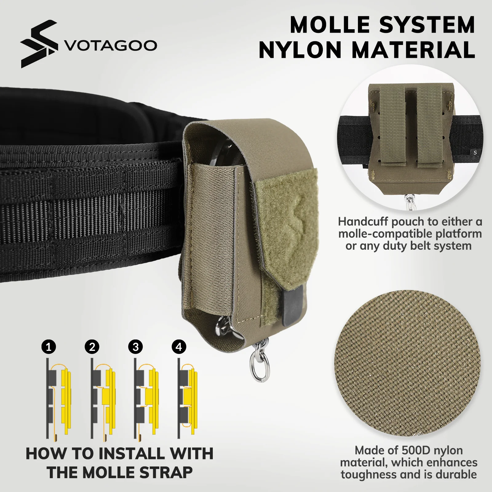 VOTAGOO® Duty Handcuff Pouch - Image 3