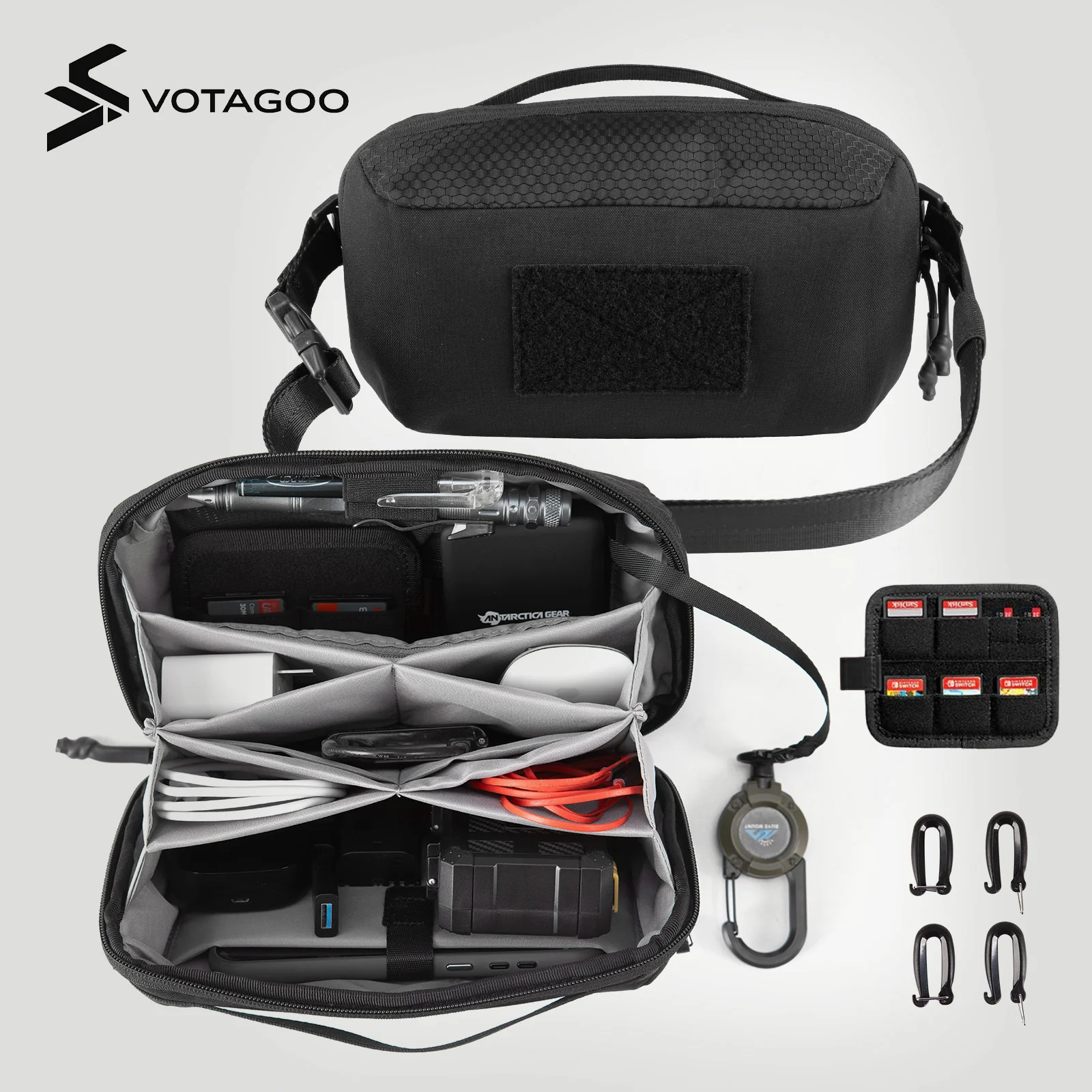 VOTAGOO® Electronic Organizer Accessory Tech Pouch for MacBook - Image 8