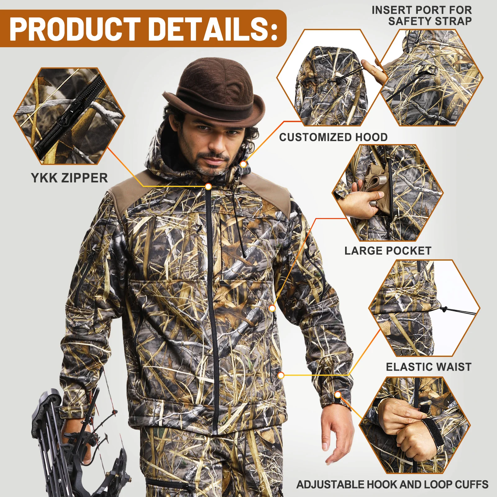 Heated Hunting Jacket for Men - Image 12