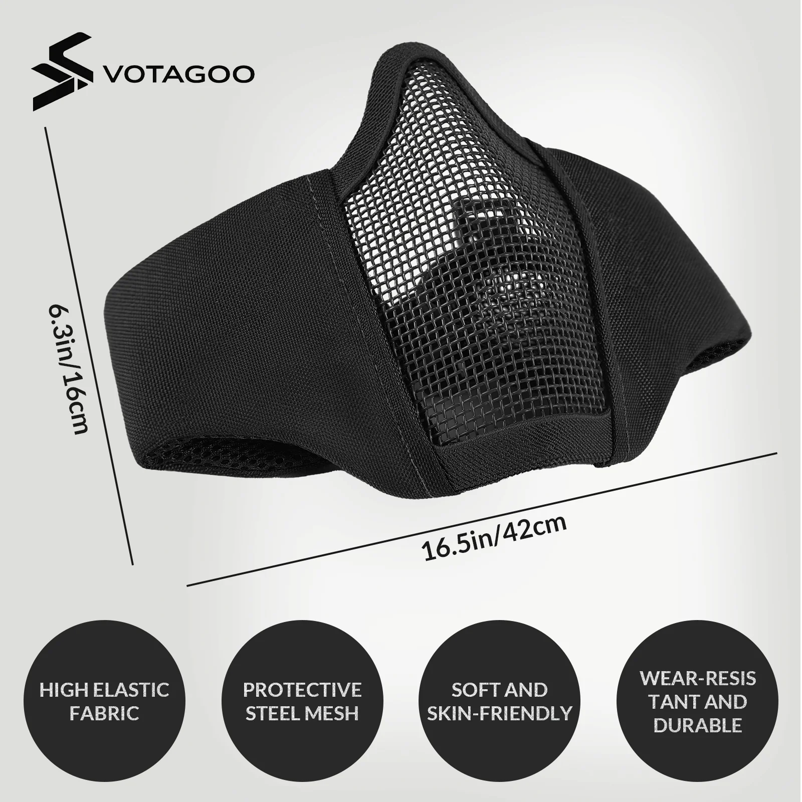 VOTAGOO® Airsoft Mesh Mask - Image 12