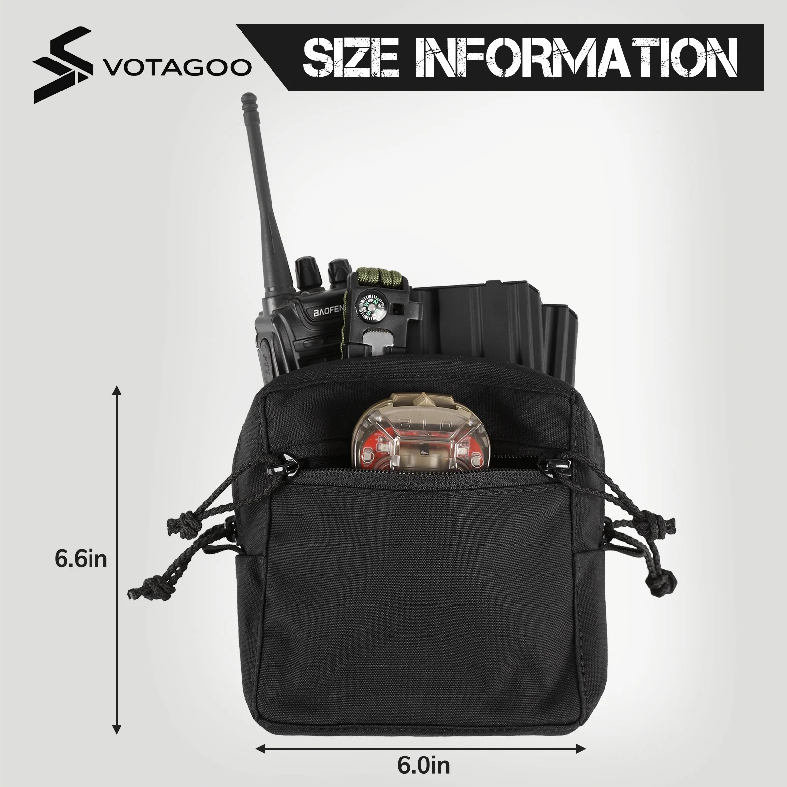 VOTAGOO® GP Pouch MOLLE General Purpose Admin Pouches - Image 10