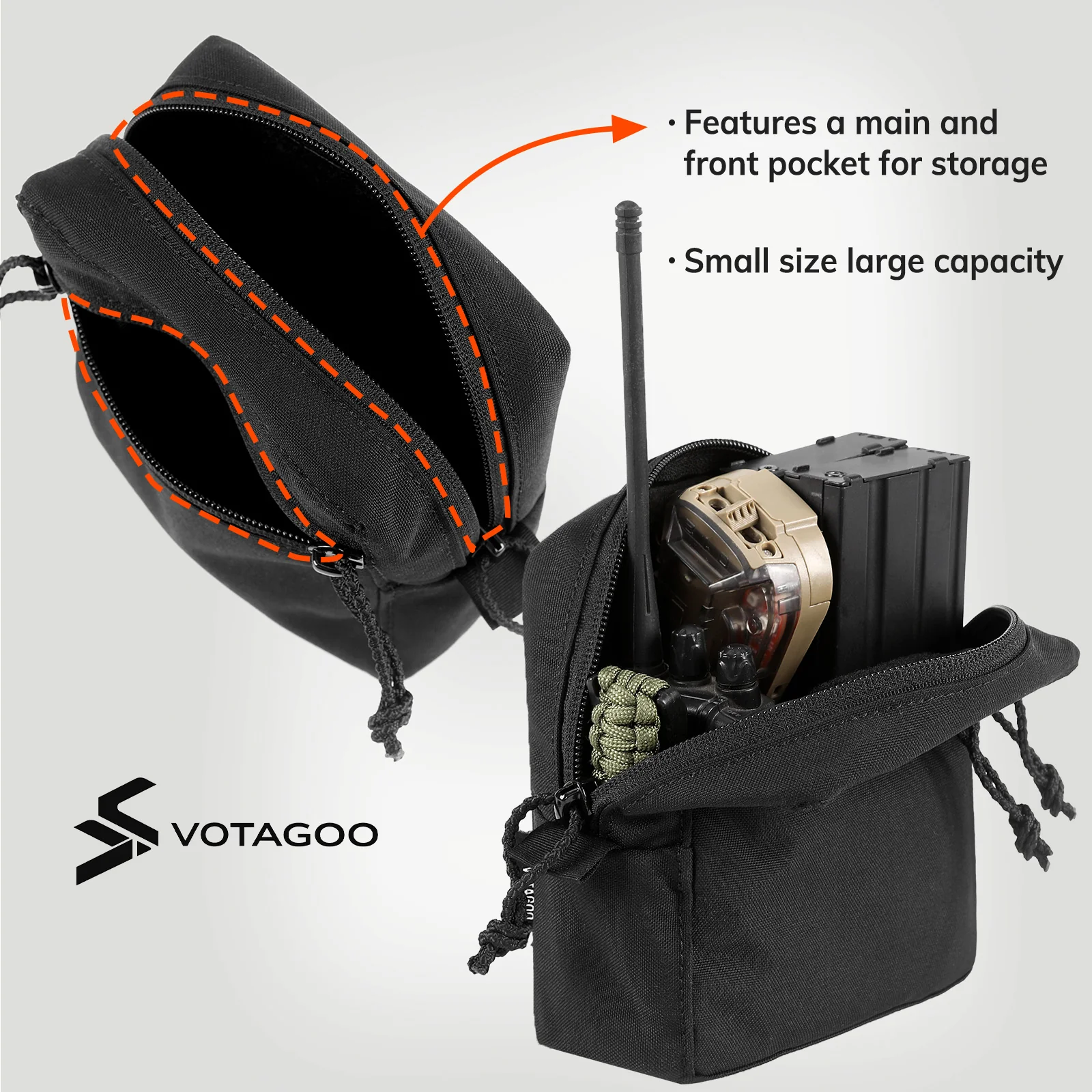 VOTAGOO® GP Pouch MOLLE General Purpose Admin Pouches - Image 9