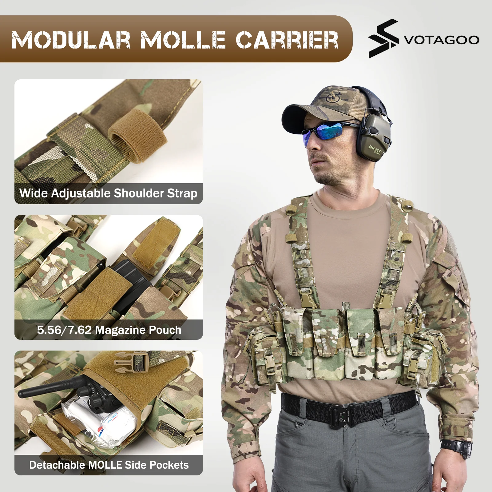 VOTAGOO® Tactical Airsoft Chest Rig - Image 4