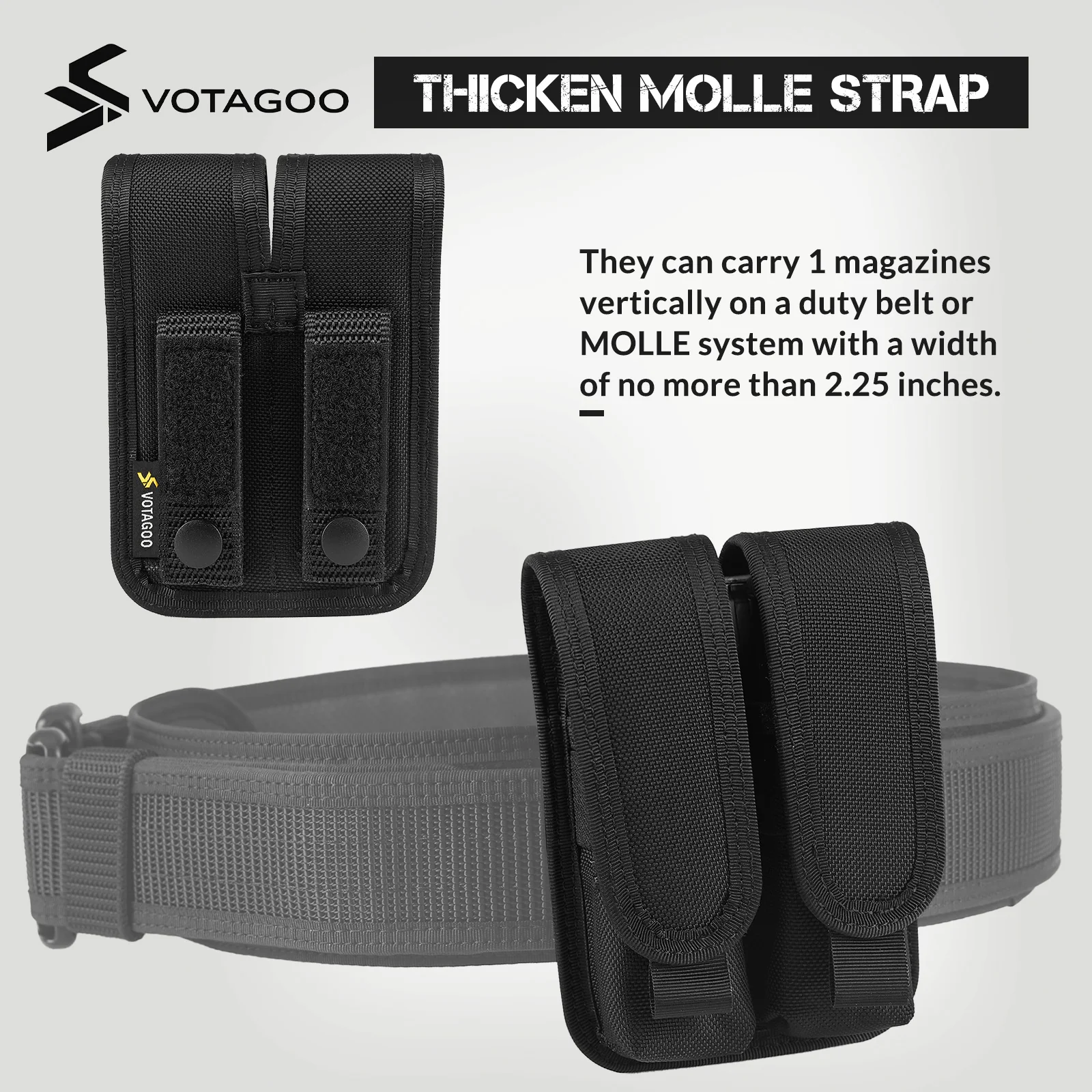 VOTAGOO® Single Double Nylon Mag Pouch - Image 11