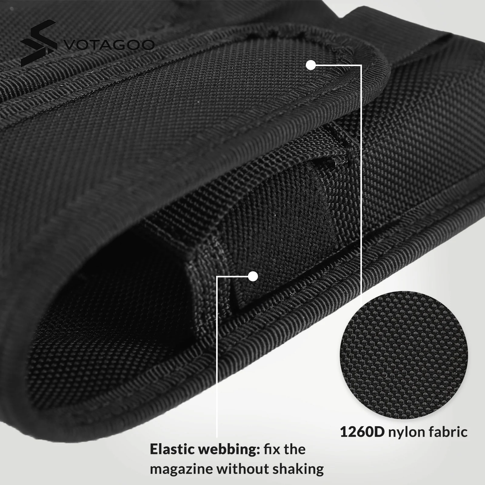 VOTAGOO® Single Double Nylon Mag Pouch - Image 12