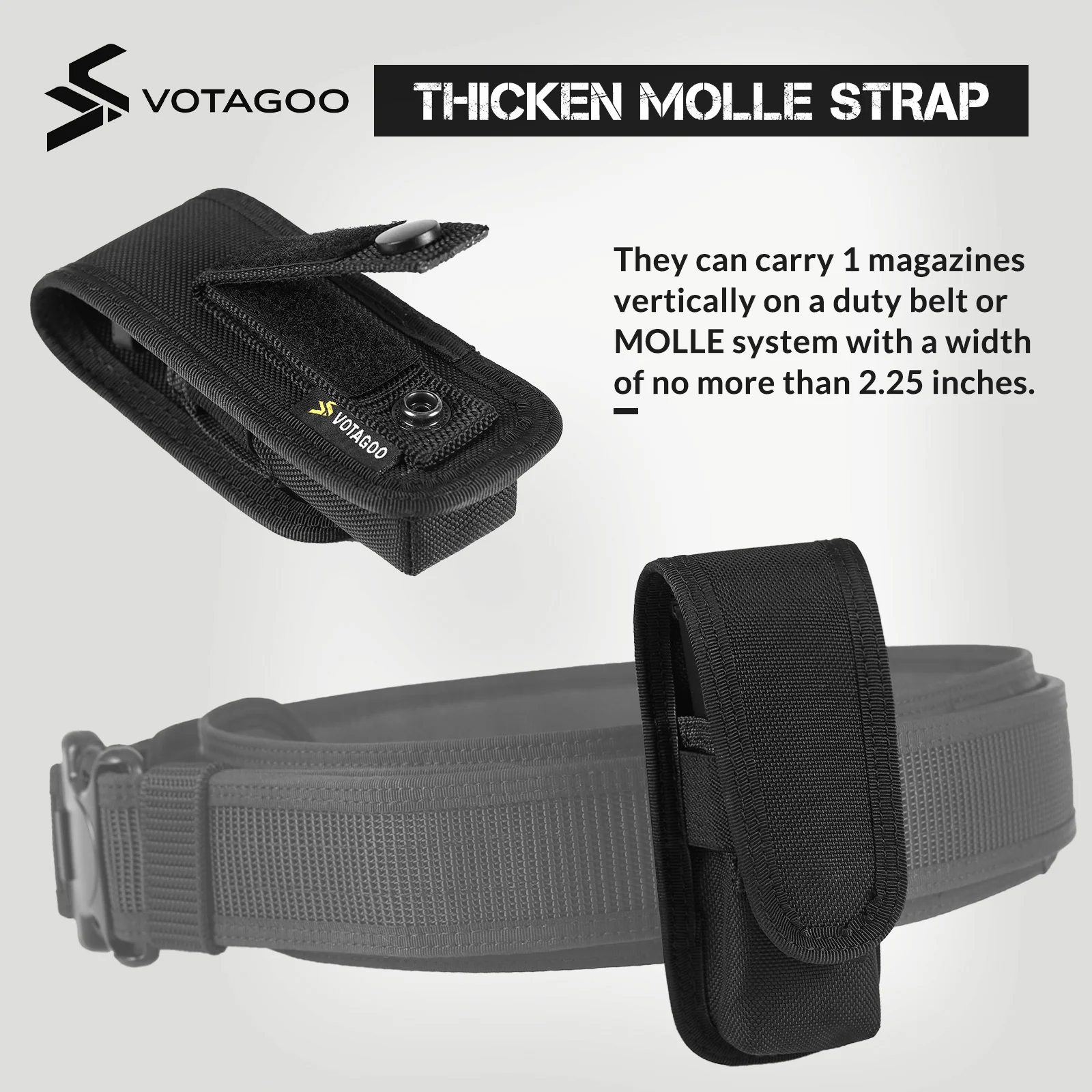 VOTAGOO® Single Double Nylon Mag Pouch - Image 4