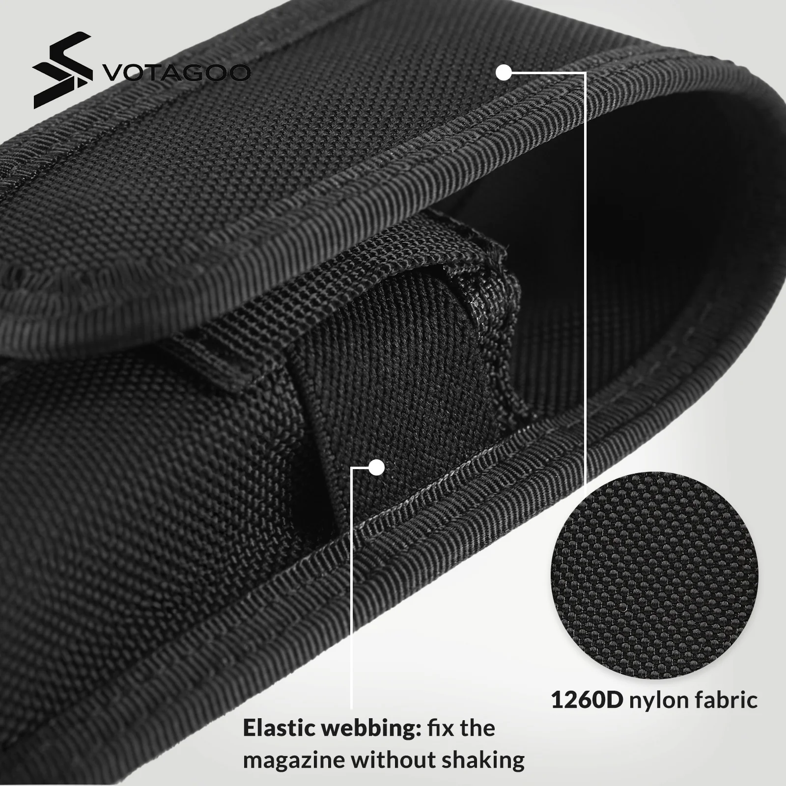 VOTAGOO® Single Double Nylon Mag Pouch - Image 6