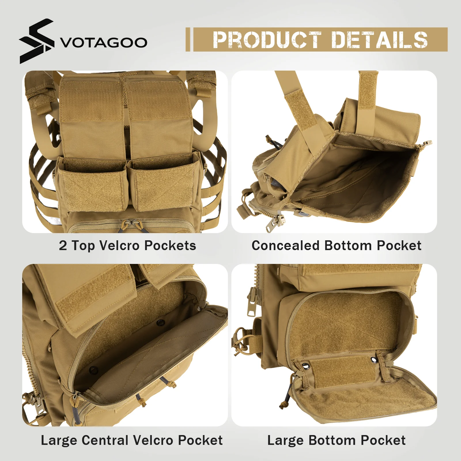 VOTAGOO® Pouch Zip on Panel - Image 5