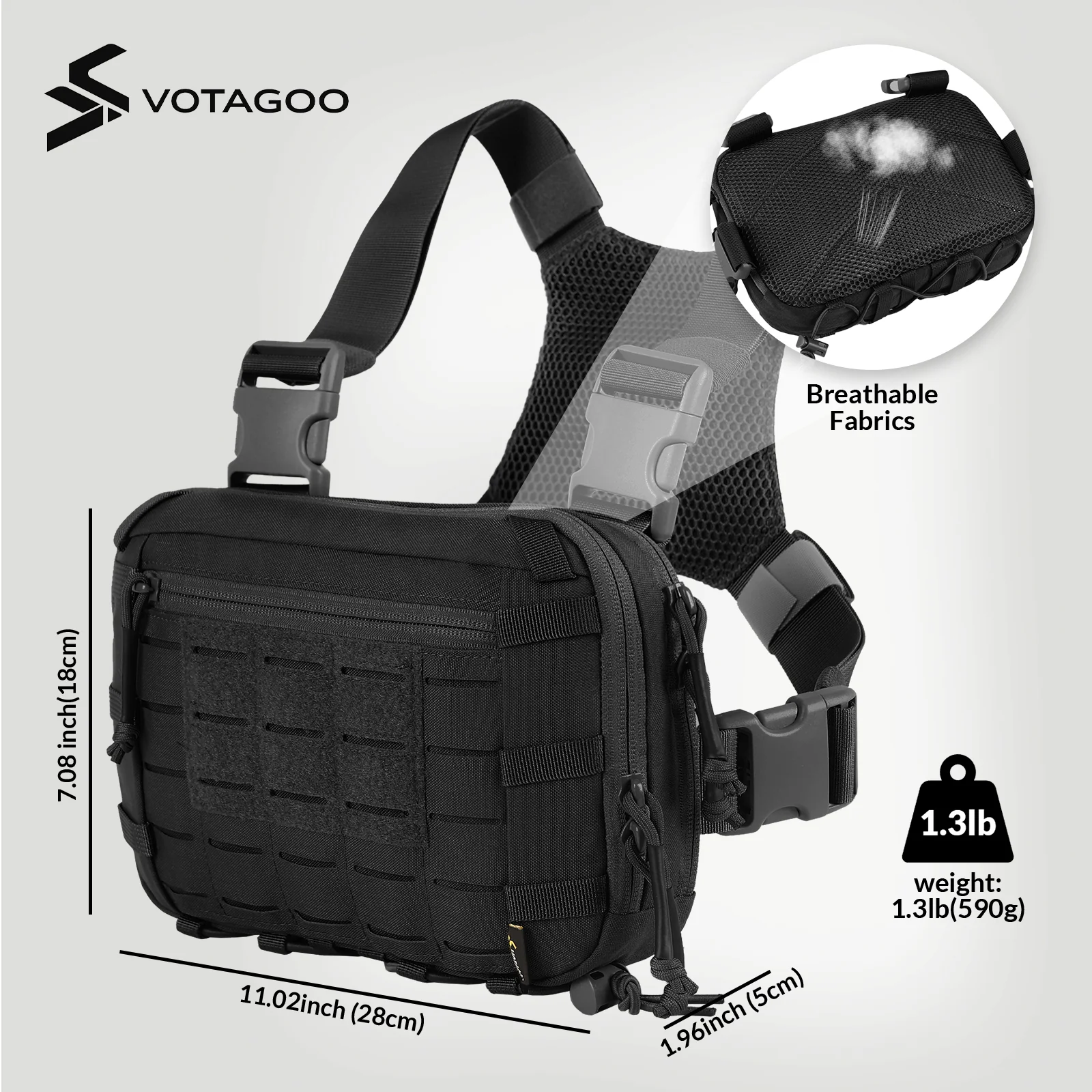 VOTAGOO® Tactical EDC Chest Rig - Image 17
