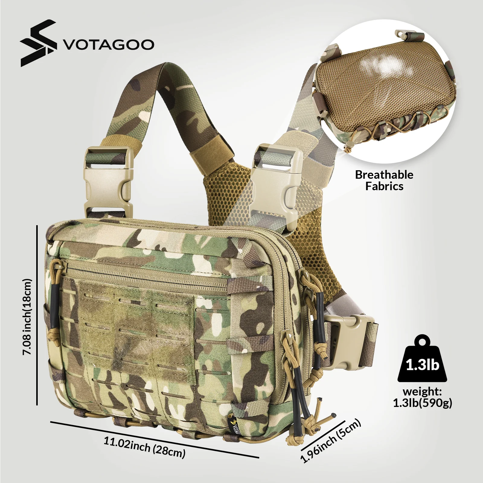 VOTAGOO® Tactical EDC Chest Rig - Image 3