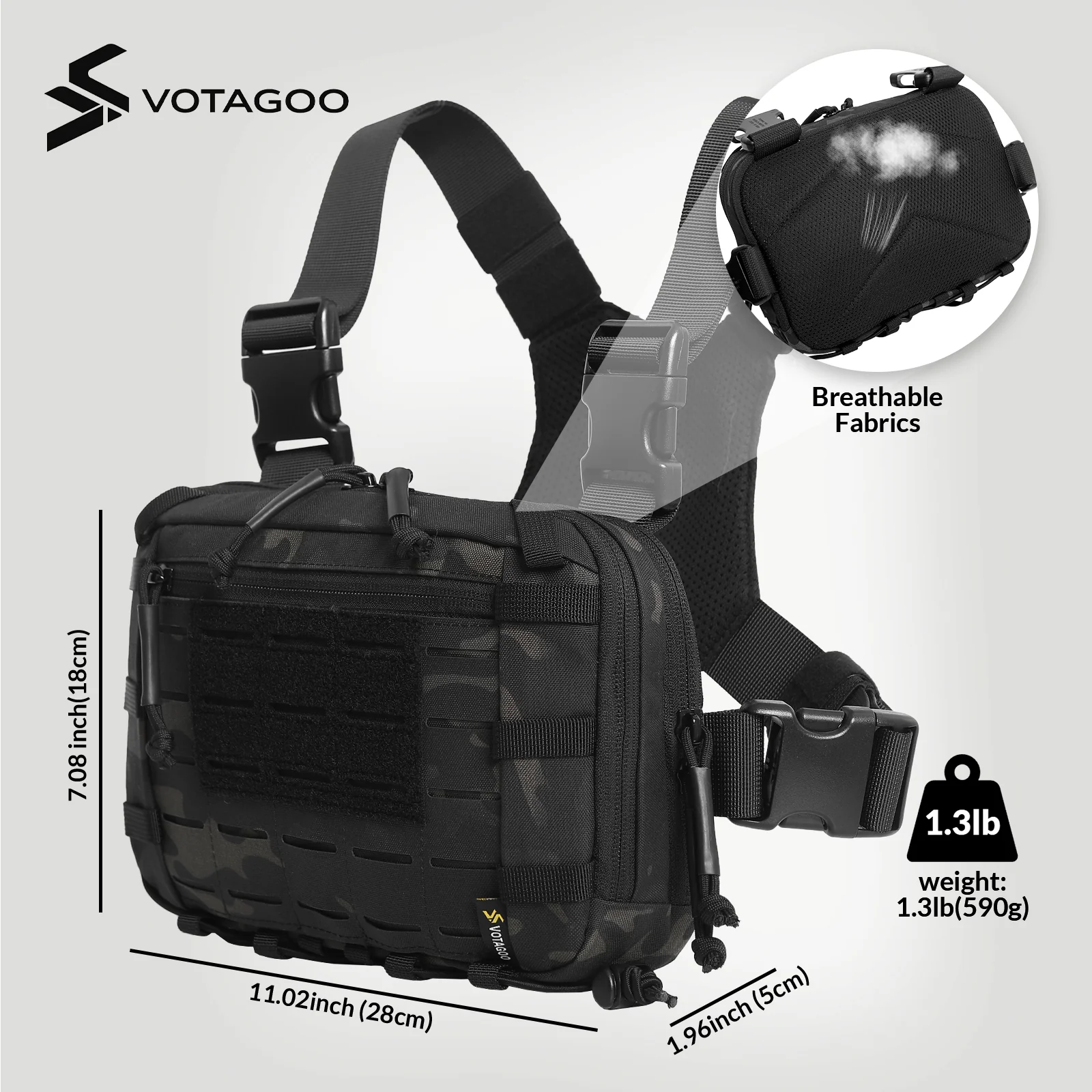 VOTAGOO® Tactical EDC Chest Rig - Image 31