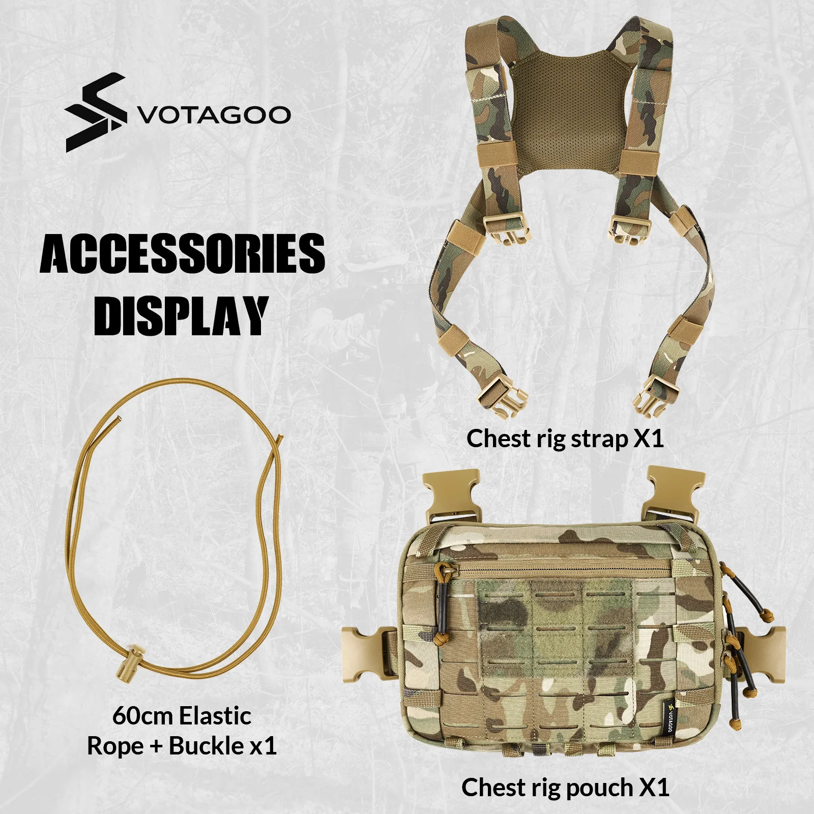 VOTAGOO® Tactical EDC Chest Rig - Image 32
