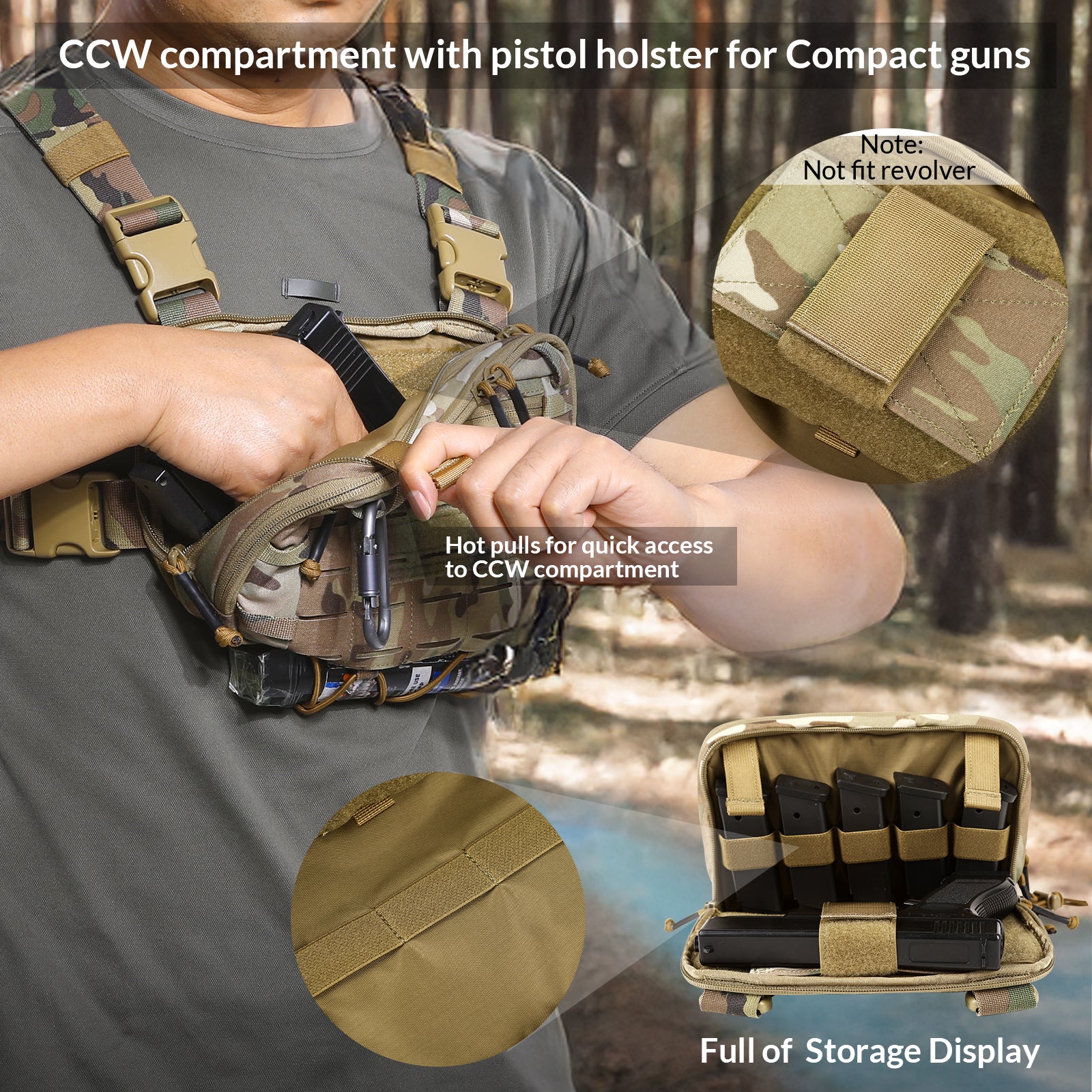 VOTAGOO® Tactical EDC Chest Rig - Image 36