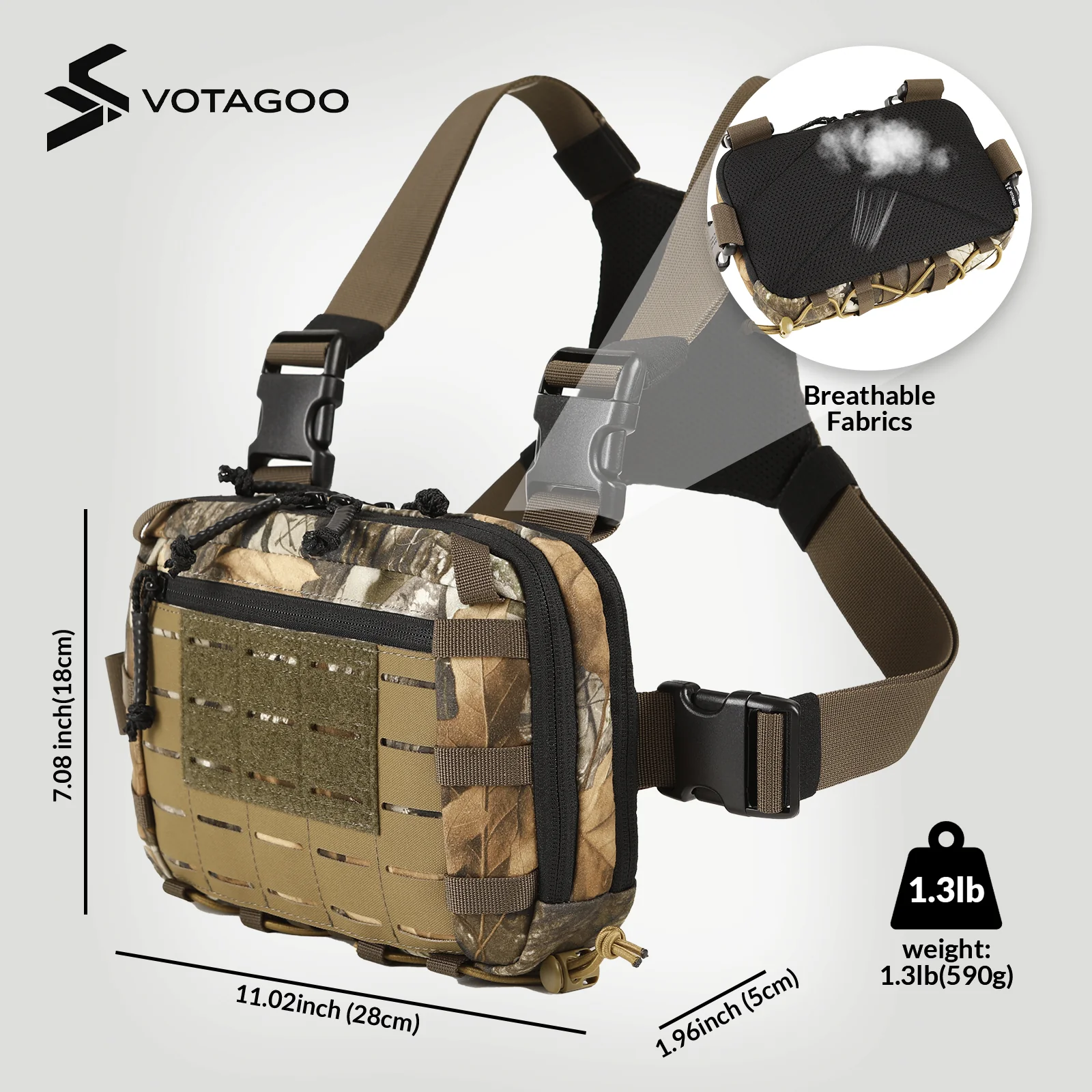 VOTAGOO® Tactical EDC Chest Rig - Image 37