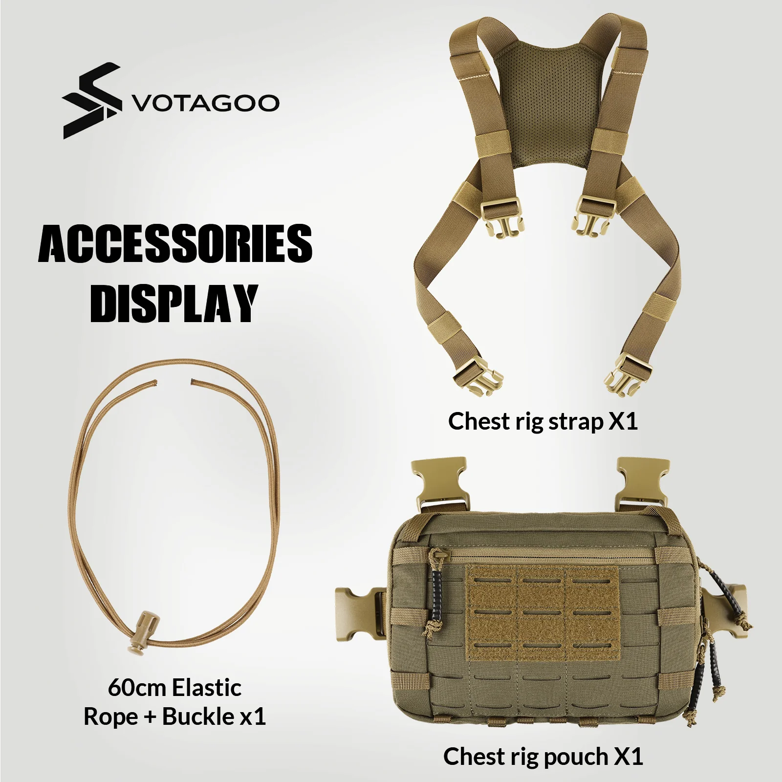 VOTAGOO® Tactical EDC Chest Rig - Image 38