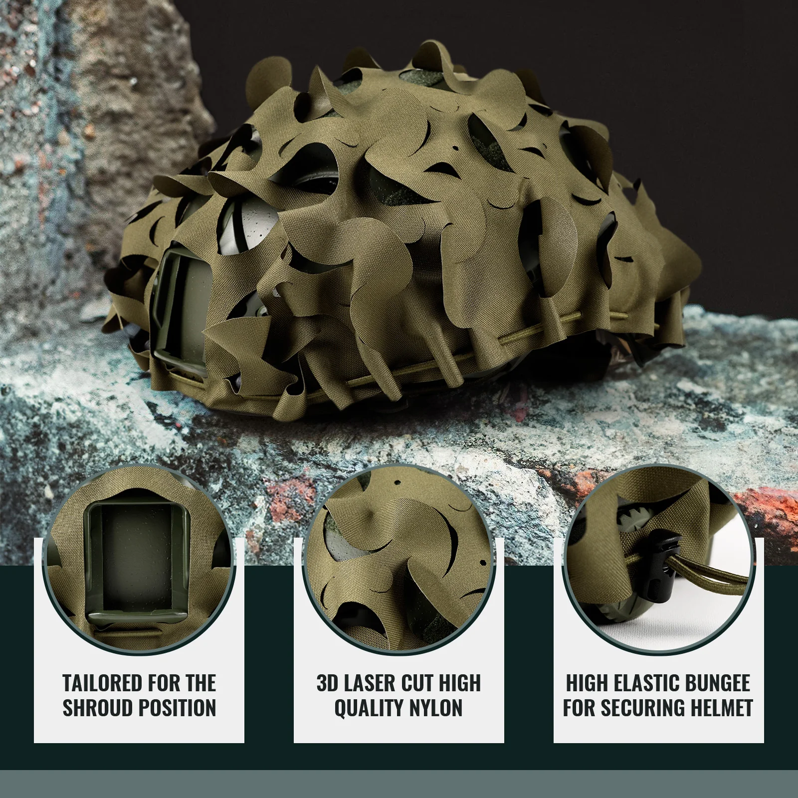 VOTAGOO® Tactical Helmet Cover - Image 14