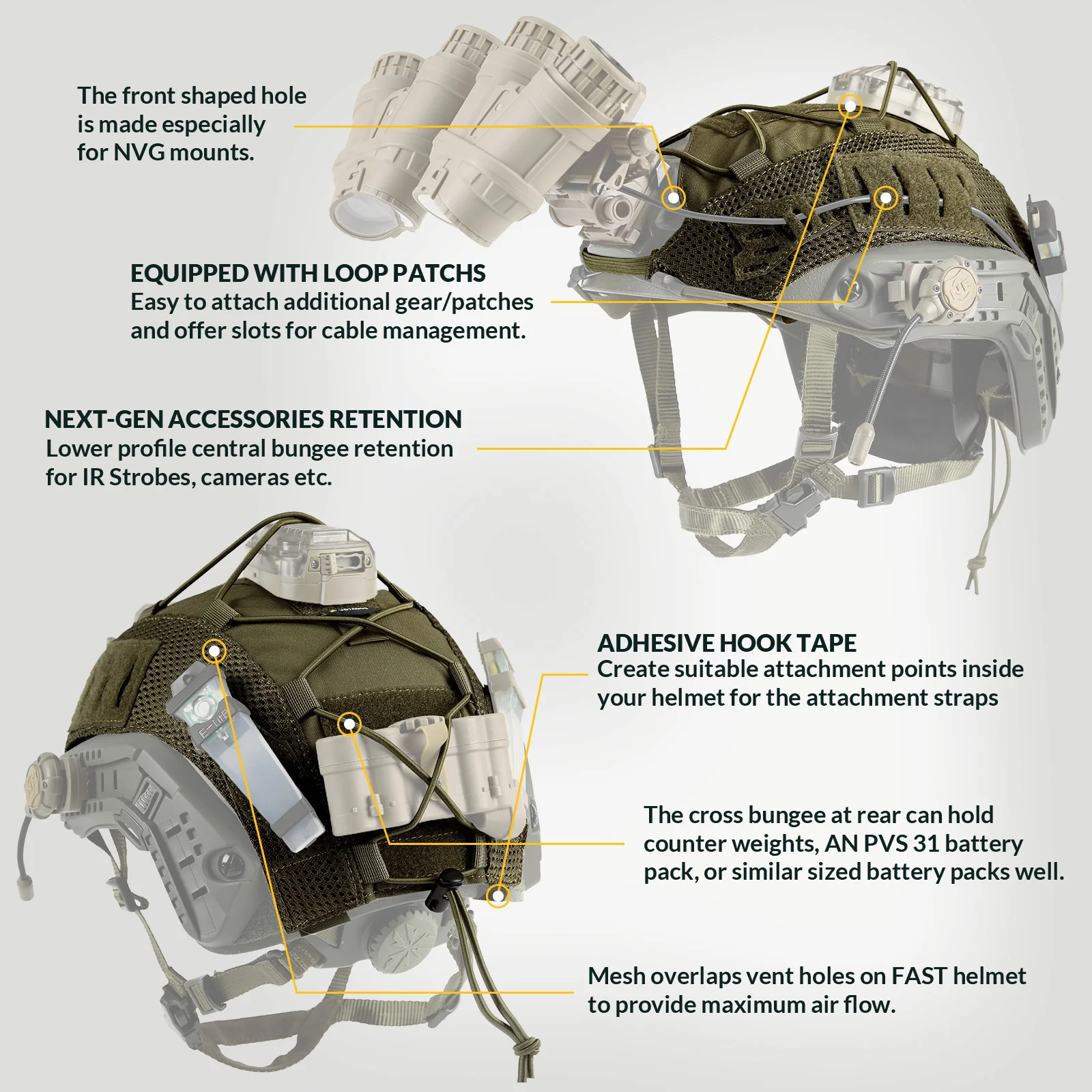 VOTAGOO® Tactical Helmet Cover - Image 16