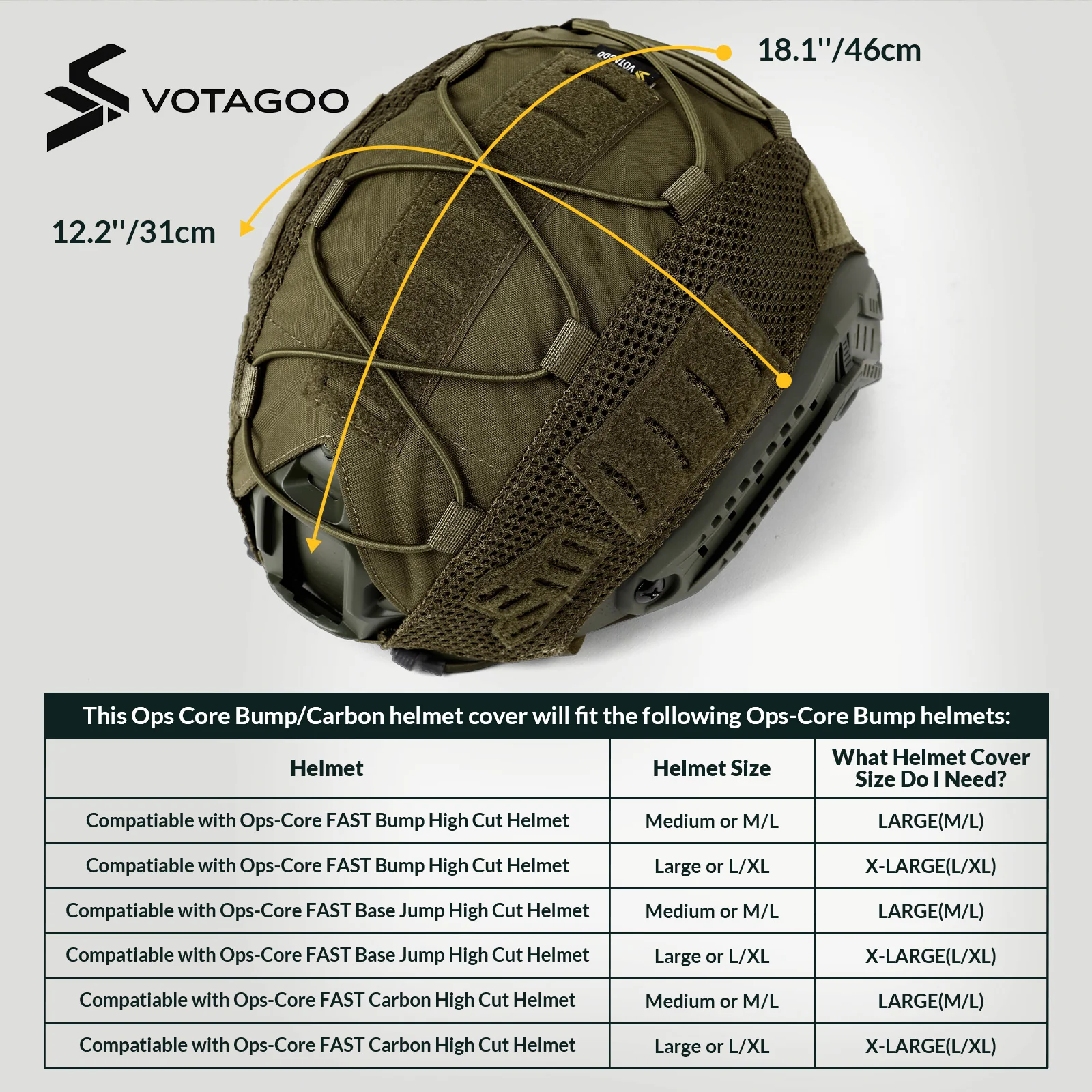 VOTAGOO® Tactical Helmet Cover - Image 6