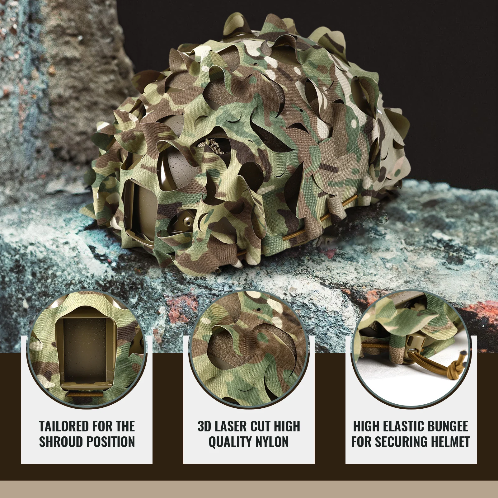 VOTAGOO® Tactical Helmet Cover - Image 7