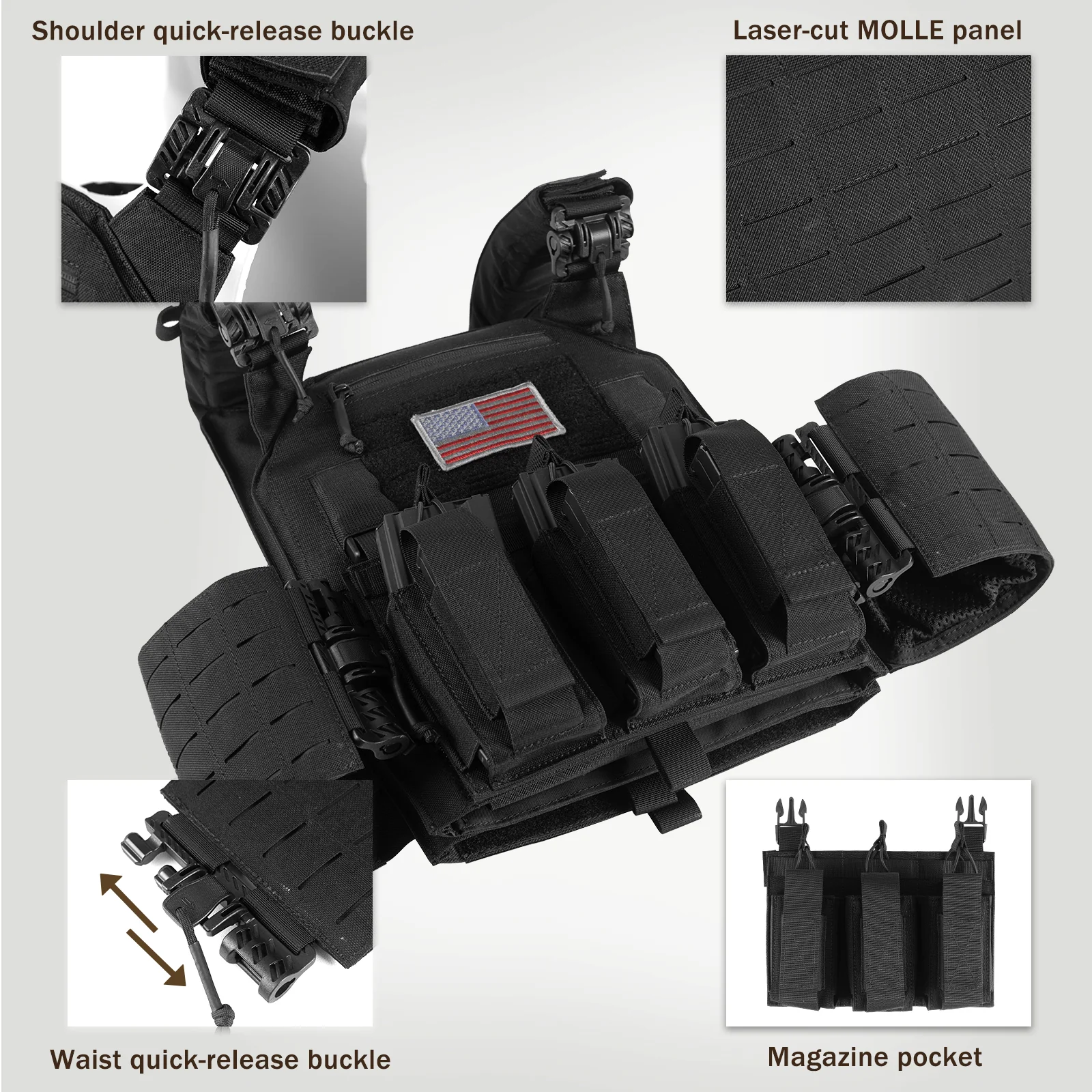 VOTAGOO® Tactical Military Vest - Image 10