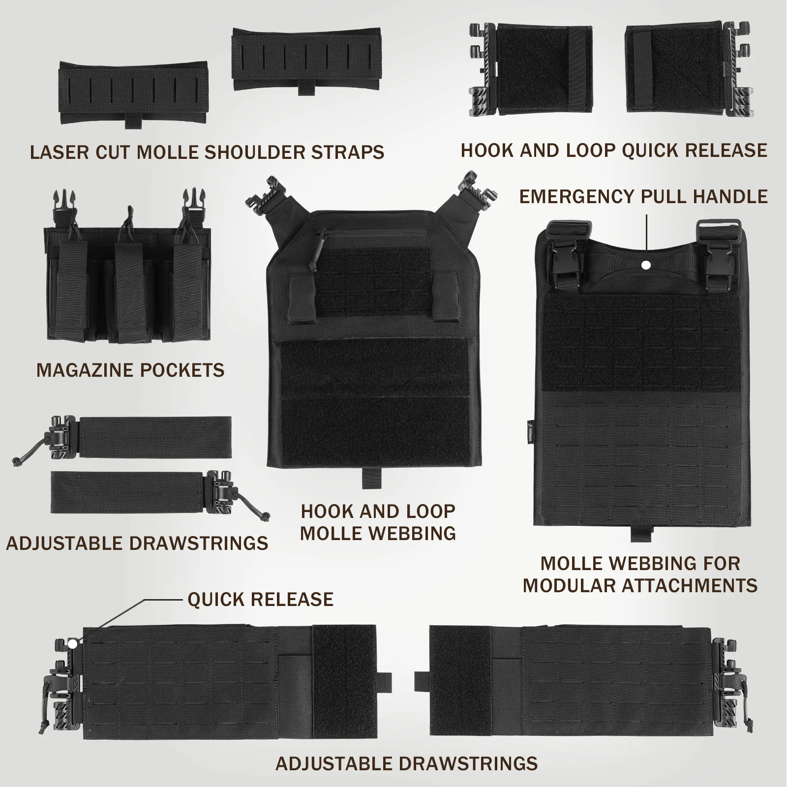 VOTAGOO® Tactical Military Vest - Image 11