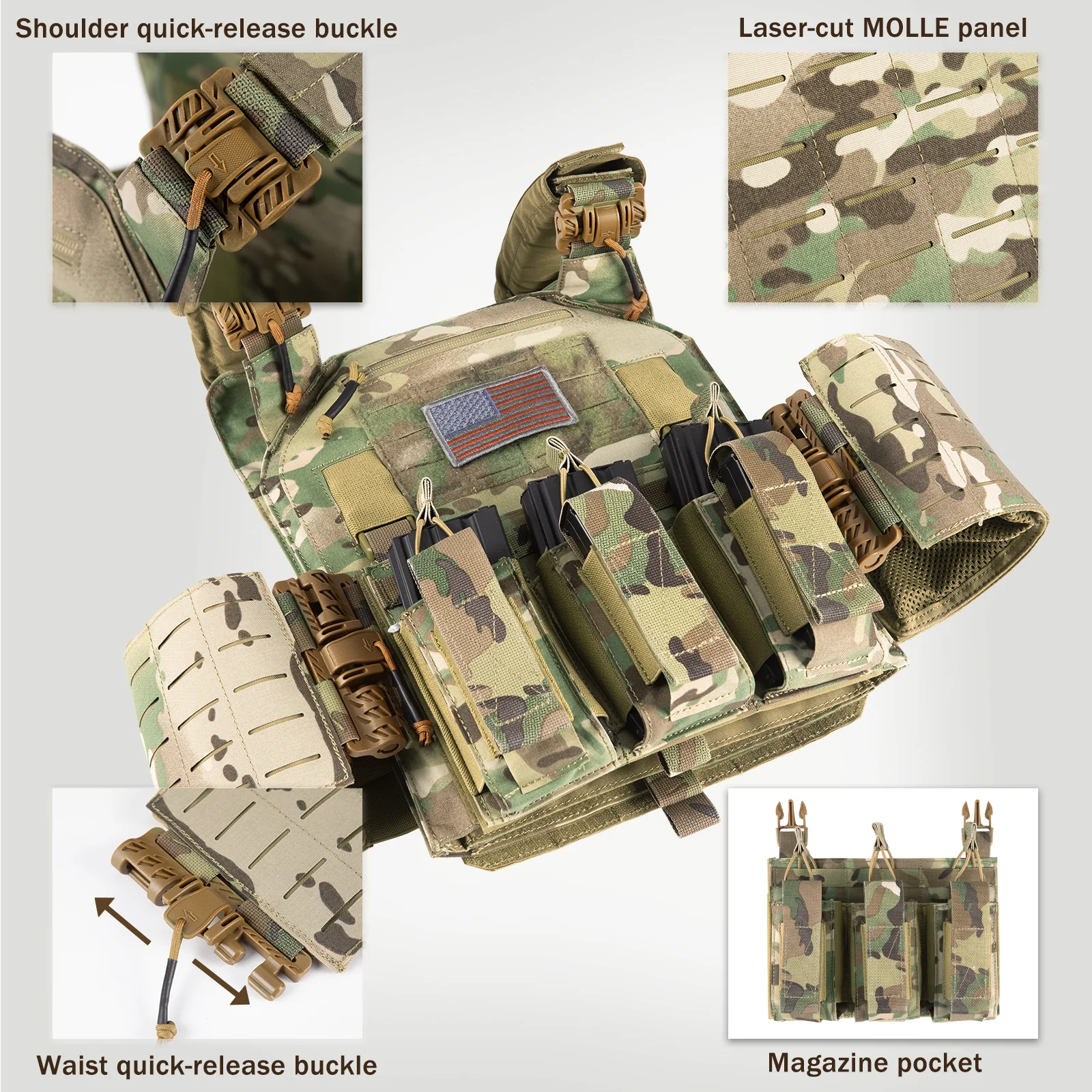 VOTAGOO® Tactical Military Vest - Image 3