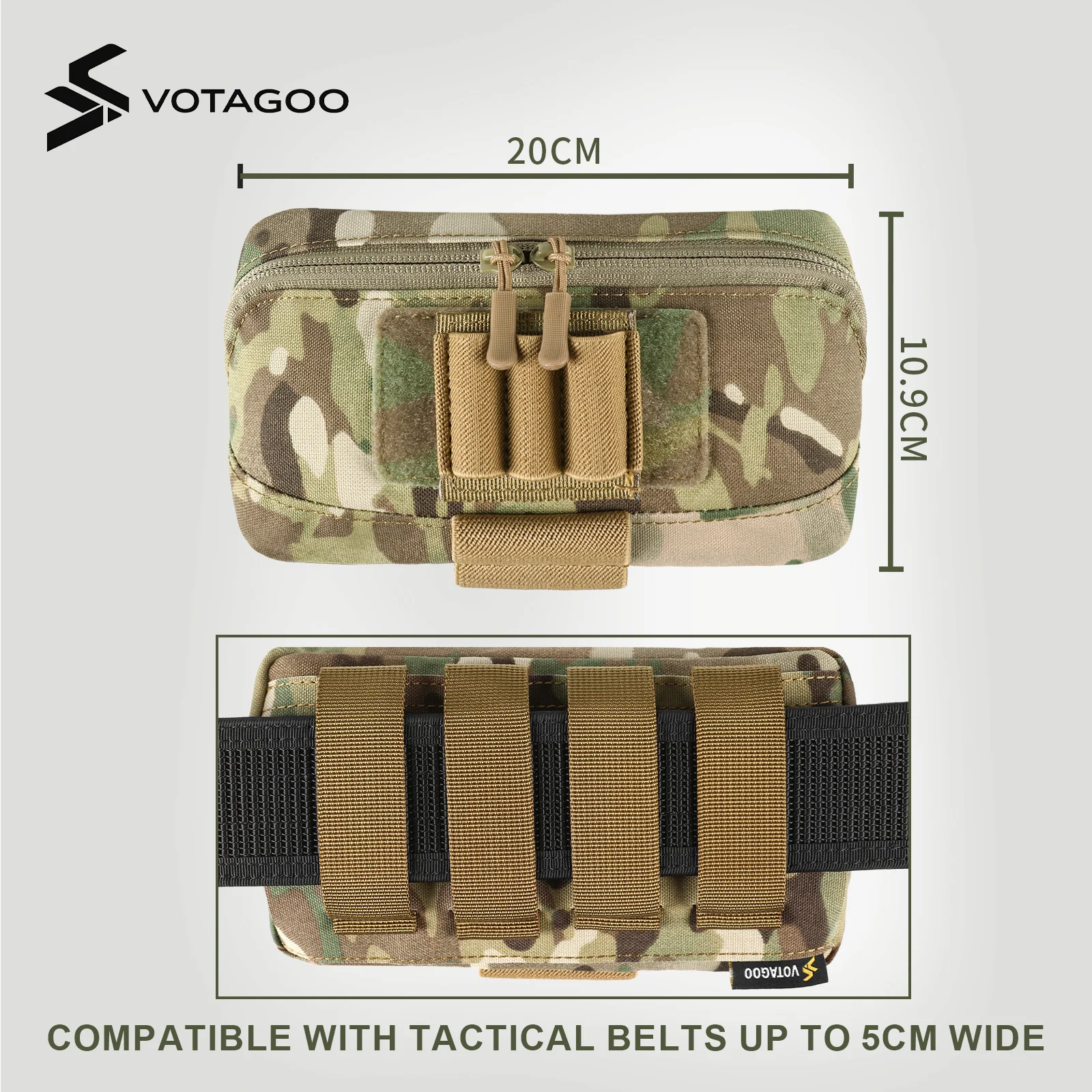 VOTAGOO® Tactical Molle Admin Pouch - Image 3