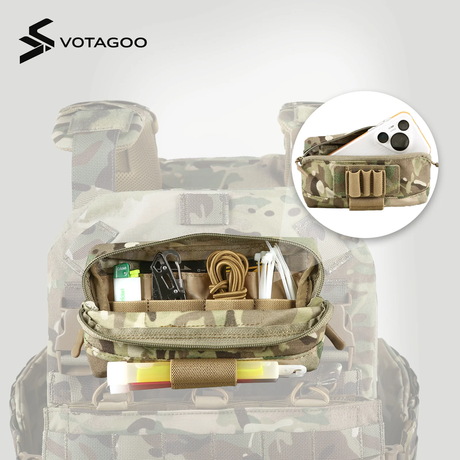 VOTAGOO® Tactical Molle Admin Pouch - Image 4