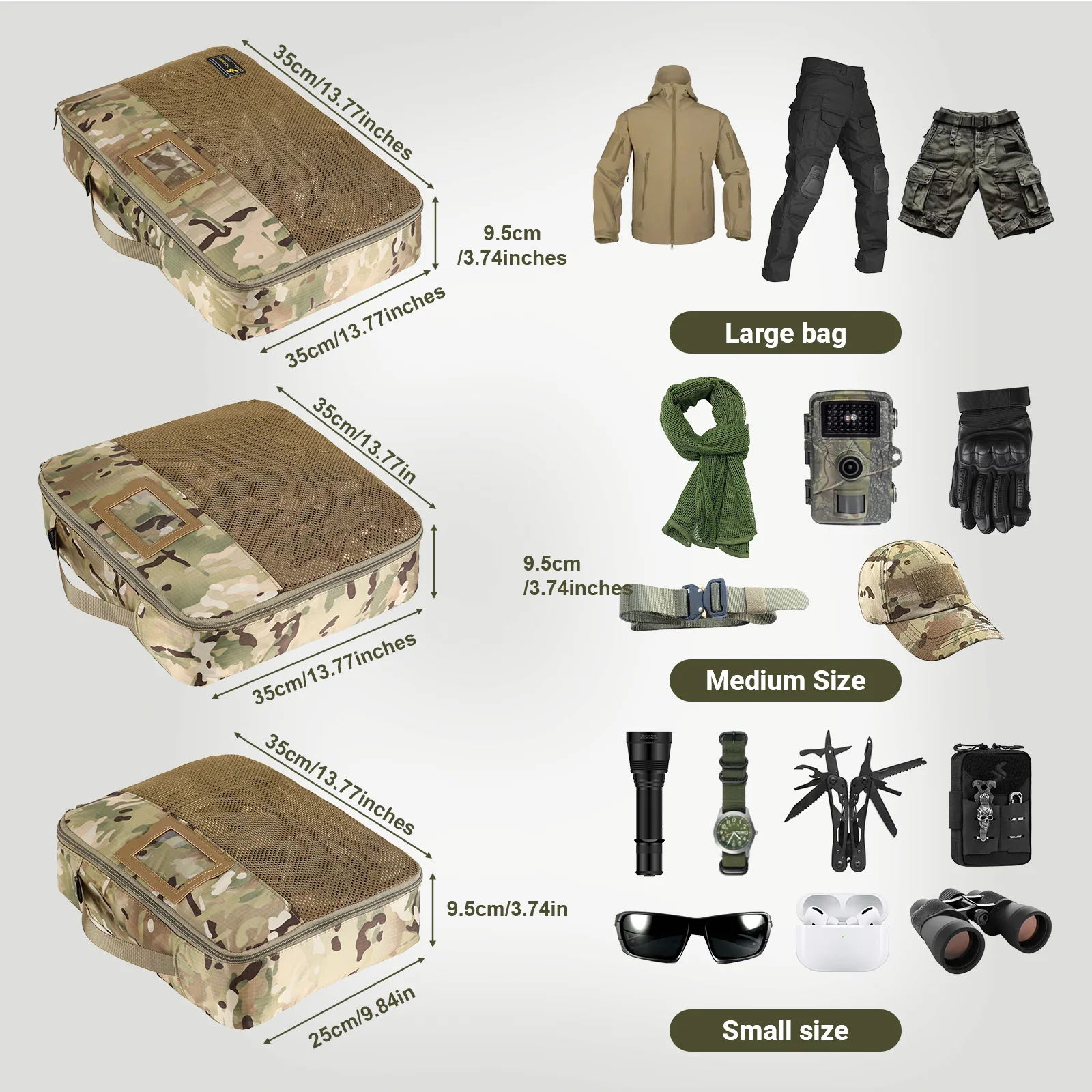 VOTAGOO® Tactical Packing Cubes 6 Packs - Image 4