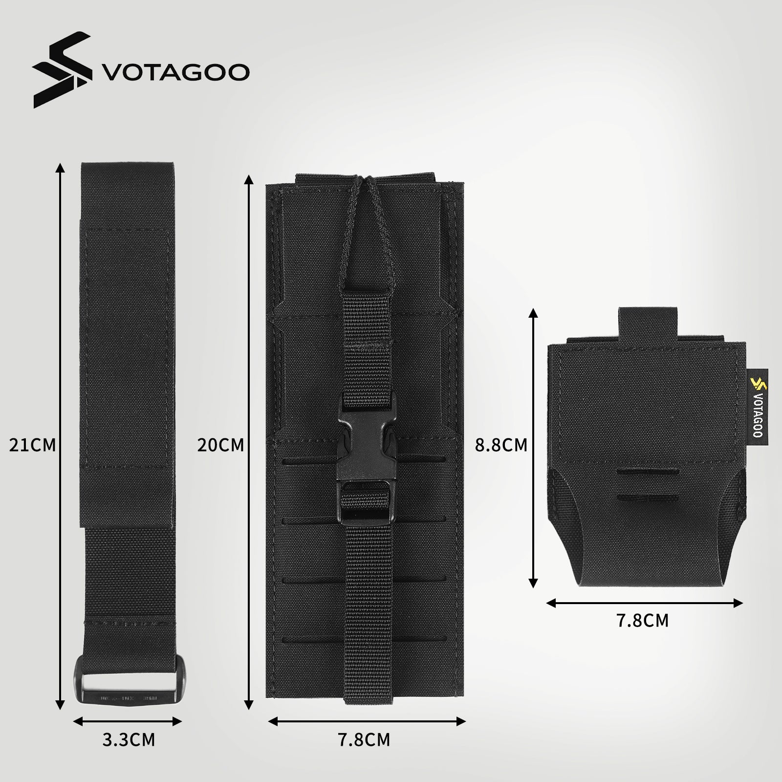VOTAGOO® Tactical Radio Holster Holder Case - Image 11
