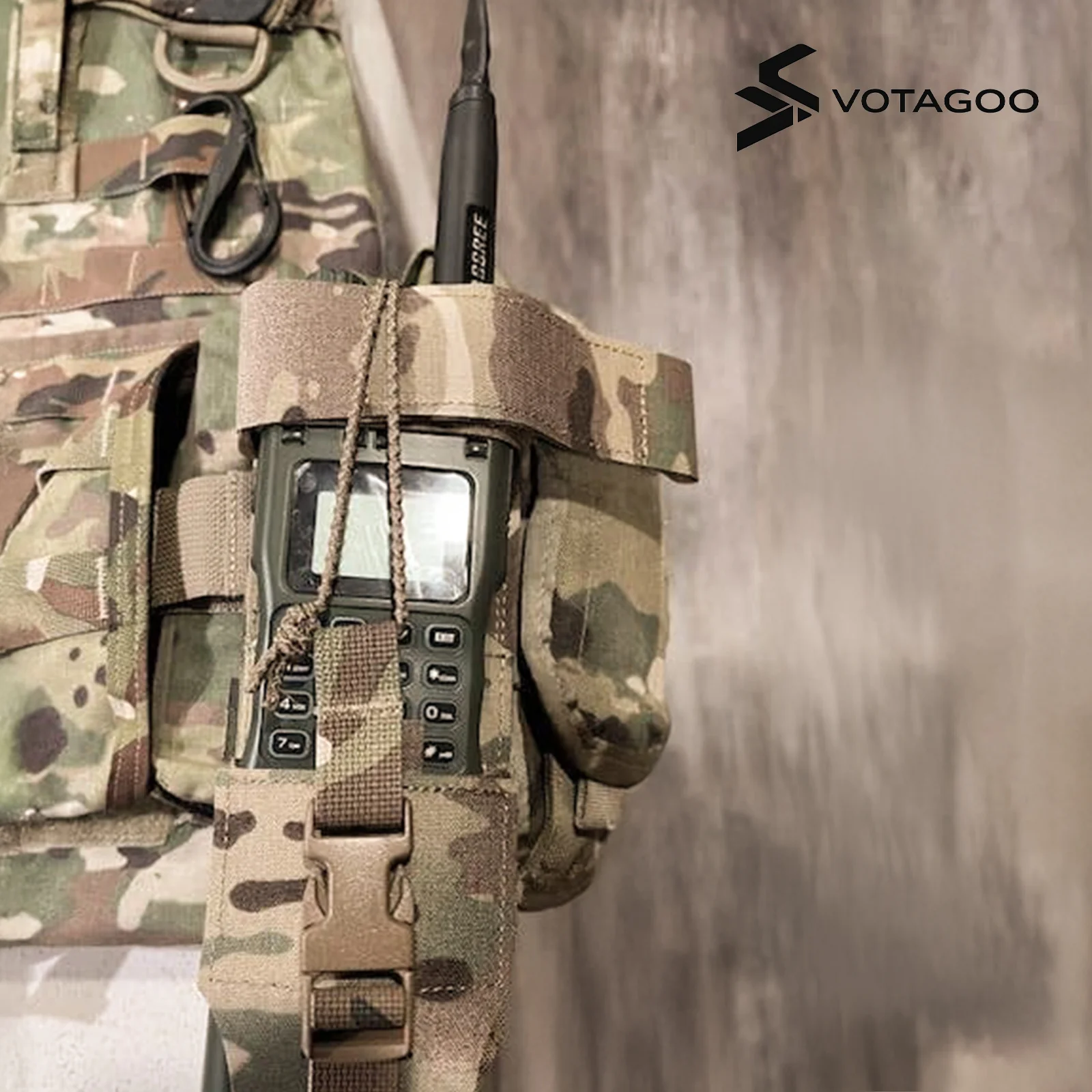 VOTAGOO® Tactical Radio Holster Holder Case - Image 14