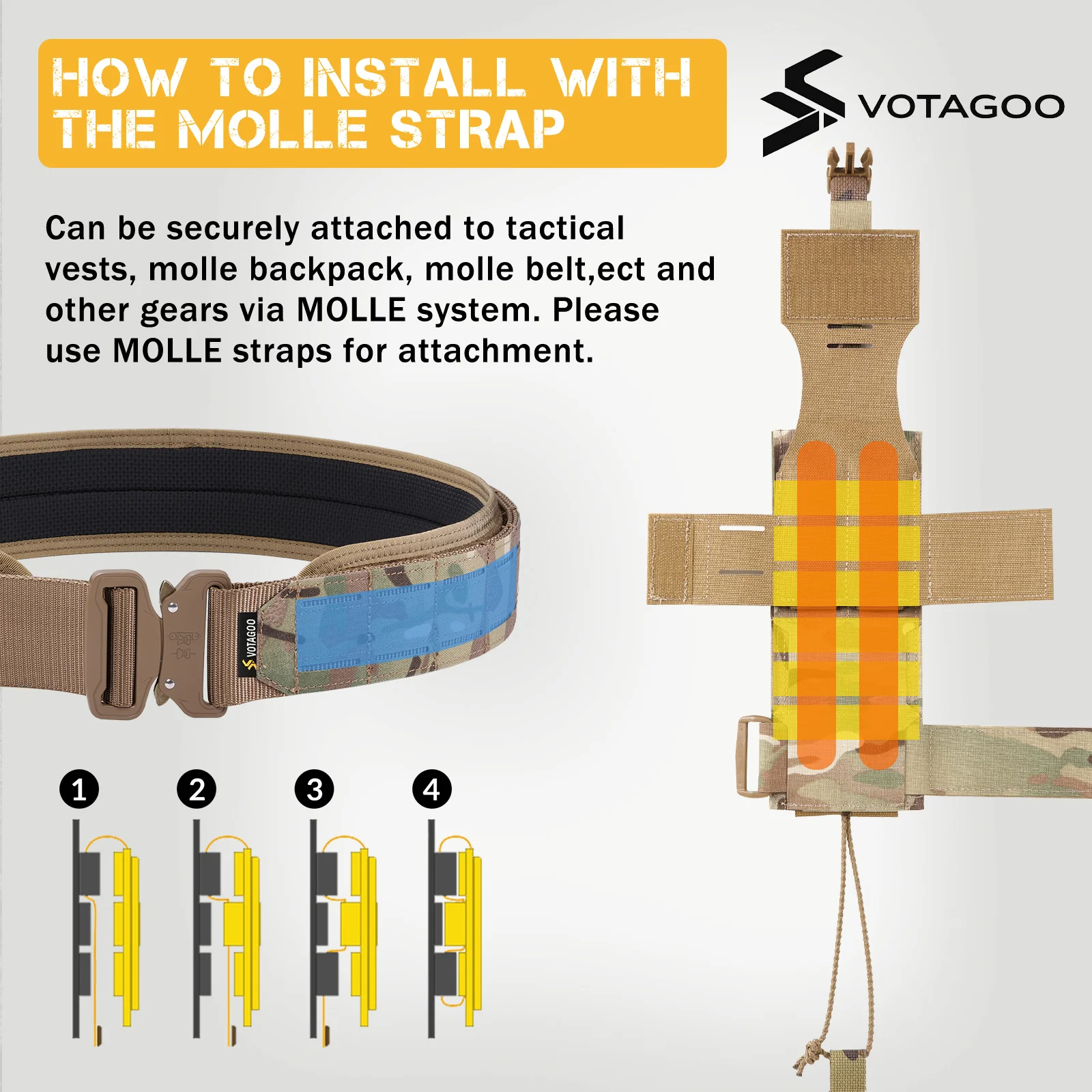 VOTAGOO® Tactical Radio Holster Holder Case - Image 15