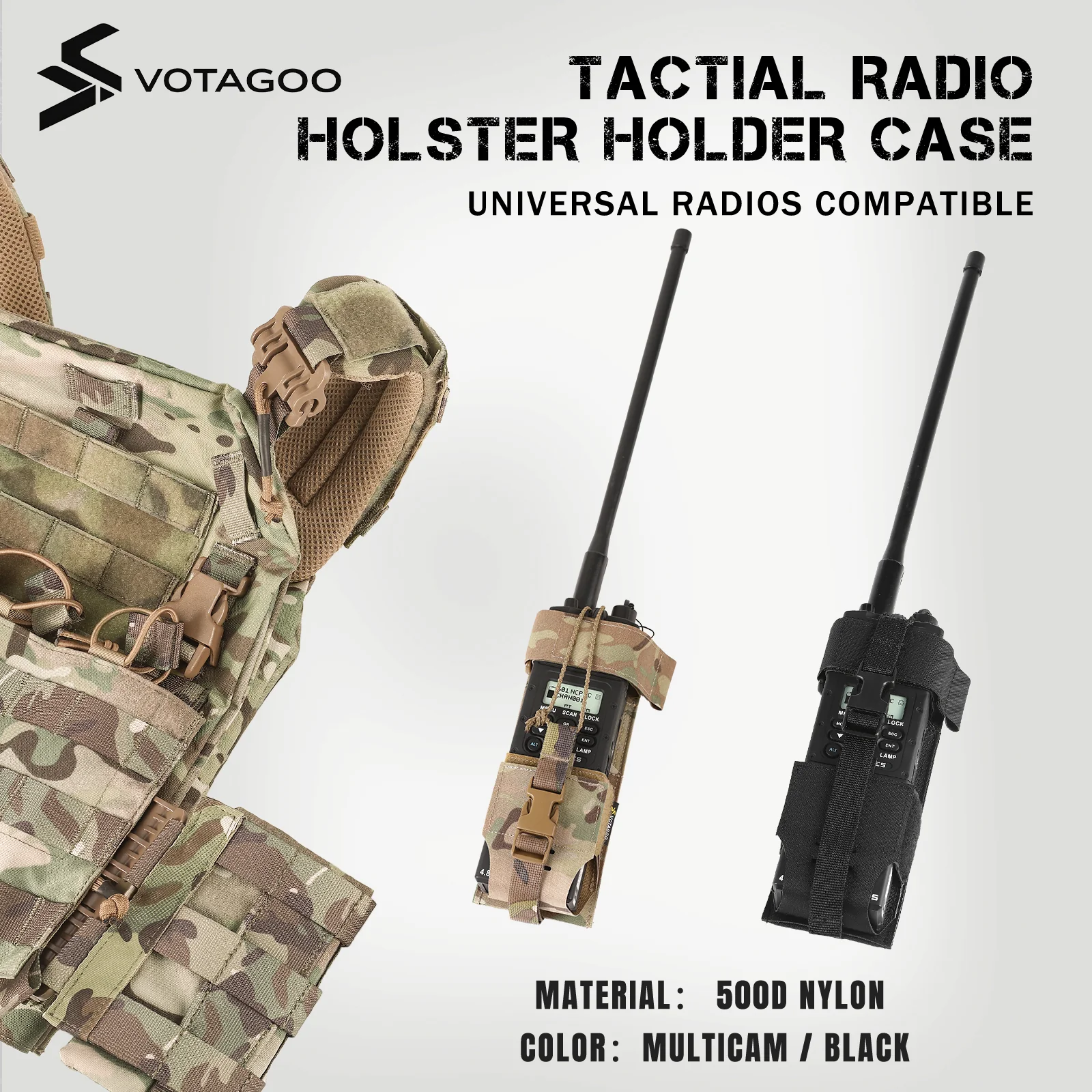 VOTAGOO® Tactical Radio Holster Holder Case - Image 16