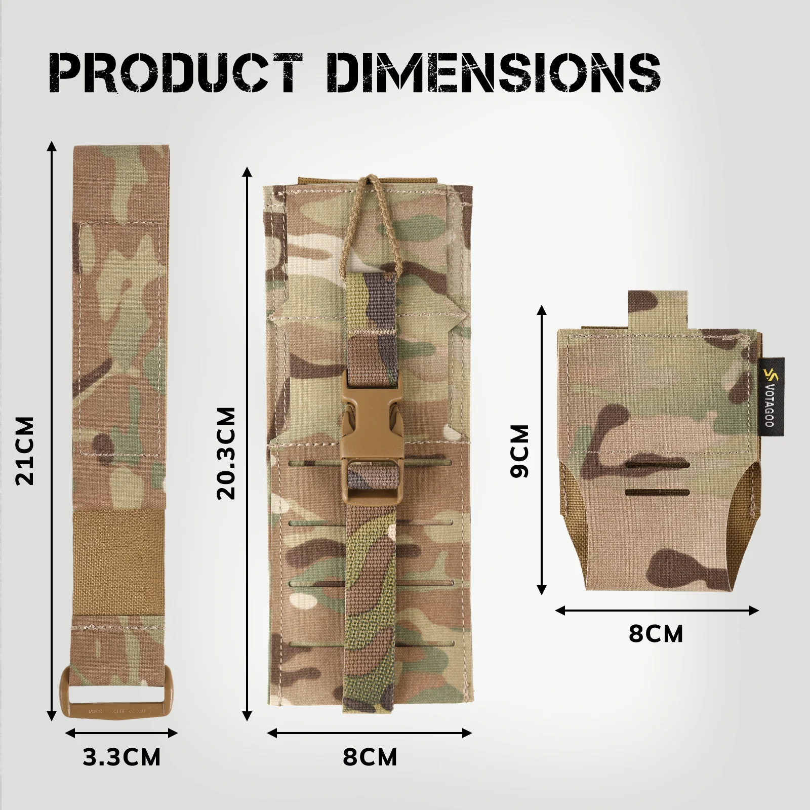 VOTAGOO® Tactical Radio Holster Holder Case - Image 17